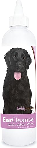Healthy Breeds - Limpiador de oídos con aloe vera - Formulado por veterinarios para desodorizar, limpiar, secar y acidificar el canal auditivo -