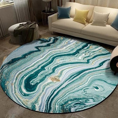 Miniatura 5 de Alfombrilla antideslizante para silla de escritorio, fácil de enrollar, alfombra redonda abstracta para computadorasilla de juegos, alfombra de área