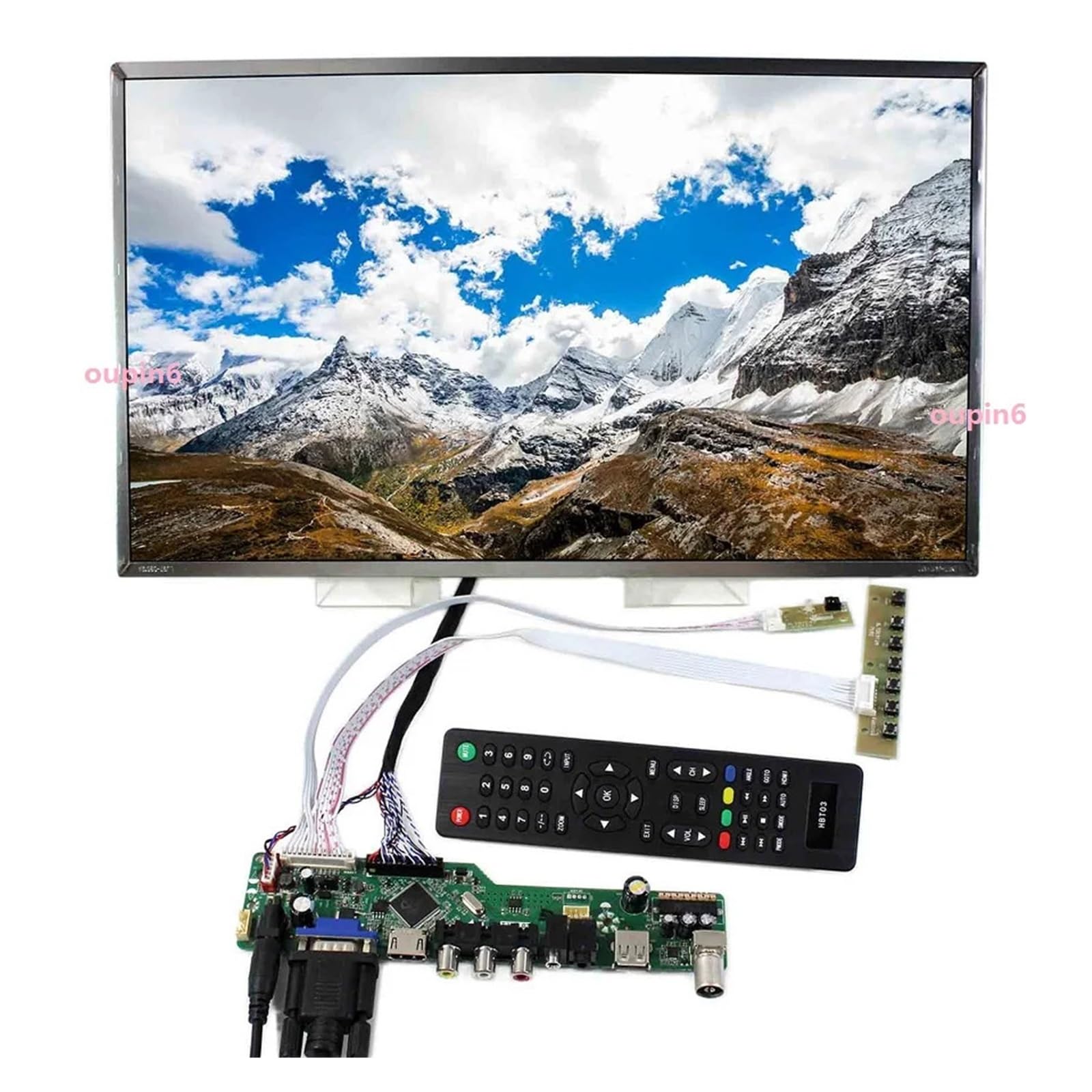 Kit Scheda Driver N173FGE-L23 1600X900 TV LED LCD AV 17,3" Kit Driver EDP Remoto VGA | Schermo pannello LVDS a 40 pin USB compatibile HDMI EDP