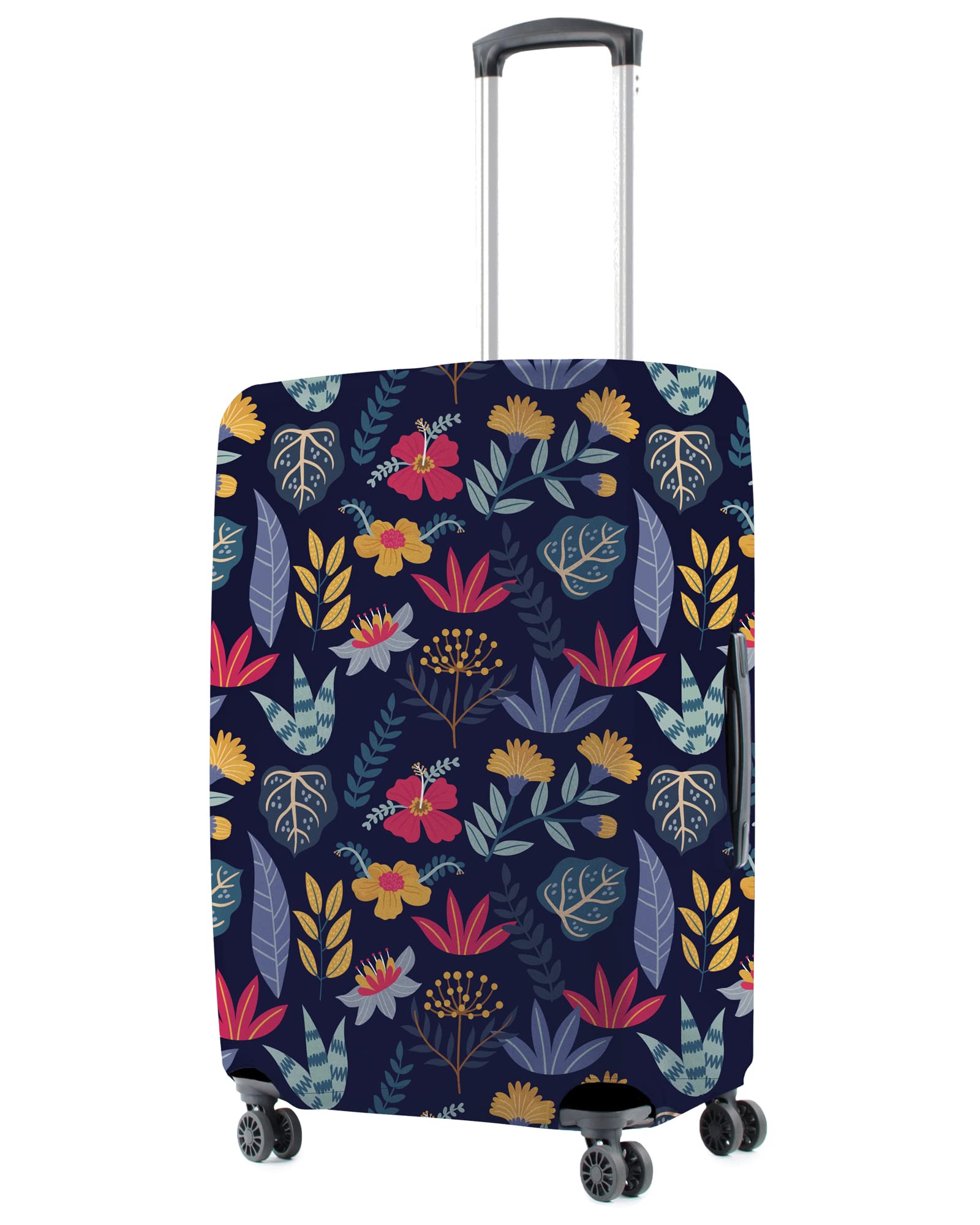 Nasher Miles Polyester Hard 6 inch Suitcase(NM Luggage Cover Floral 20_Multicolor)-image-24