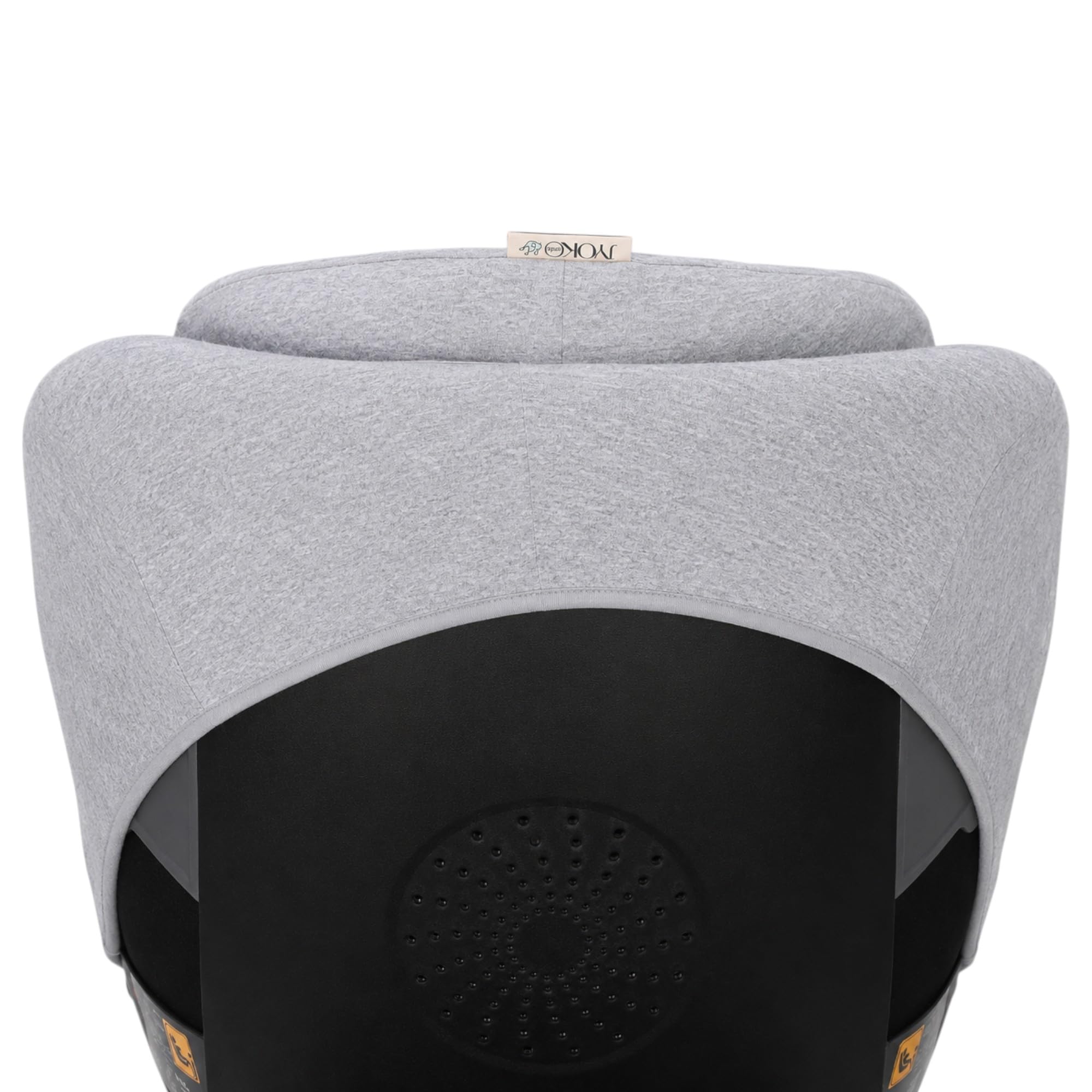 JYOKO Kids Funda de algodón para Silla de Coche Compatible con Maxi Cosi Pearl 360, Mica 360 Pro y Mica Pro Eco I-Size (Estampado Grey)