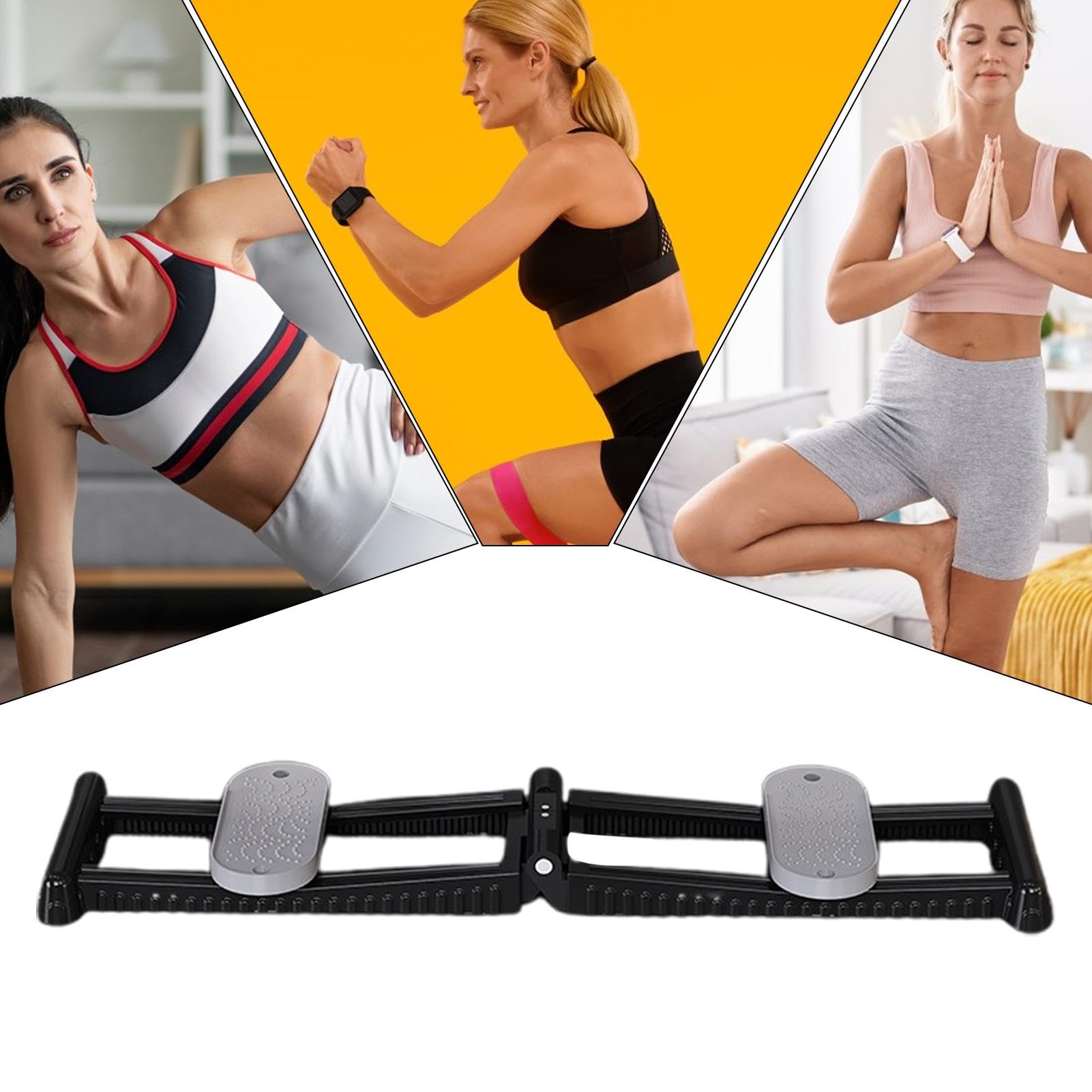 Reheyre Appareil D'entrau00eenement Musculaire Du Plancher Pelvien, U00e9quipement D'exercice De Ski Avec Glissiu00e8res Rapides Et Compteur, Machine Magique Pliable Pour Les Jambes, U00e9quipement De Sport De