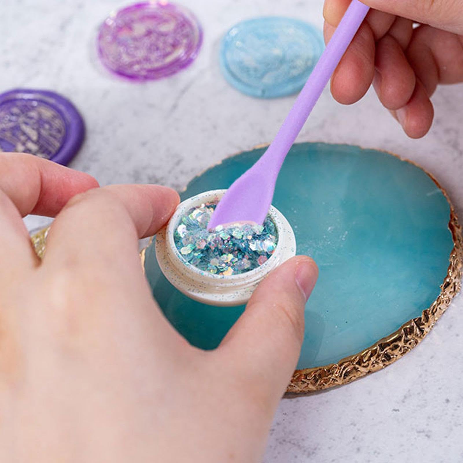 Spatola In Silicone M-ini - Raschietto Per Barattoli A Doppia Faccia Per Cura Della Pelle E Alimentari - Foto 9