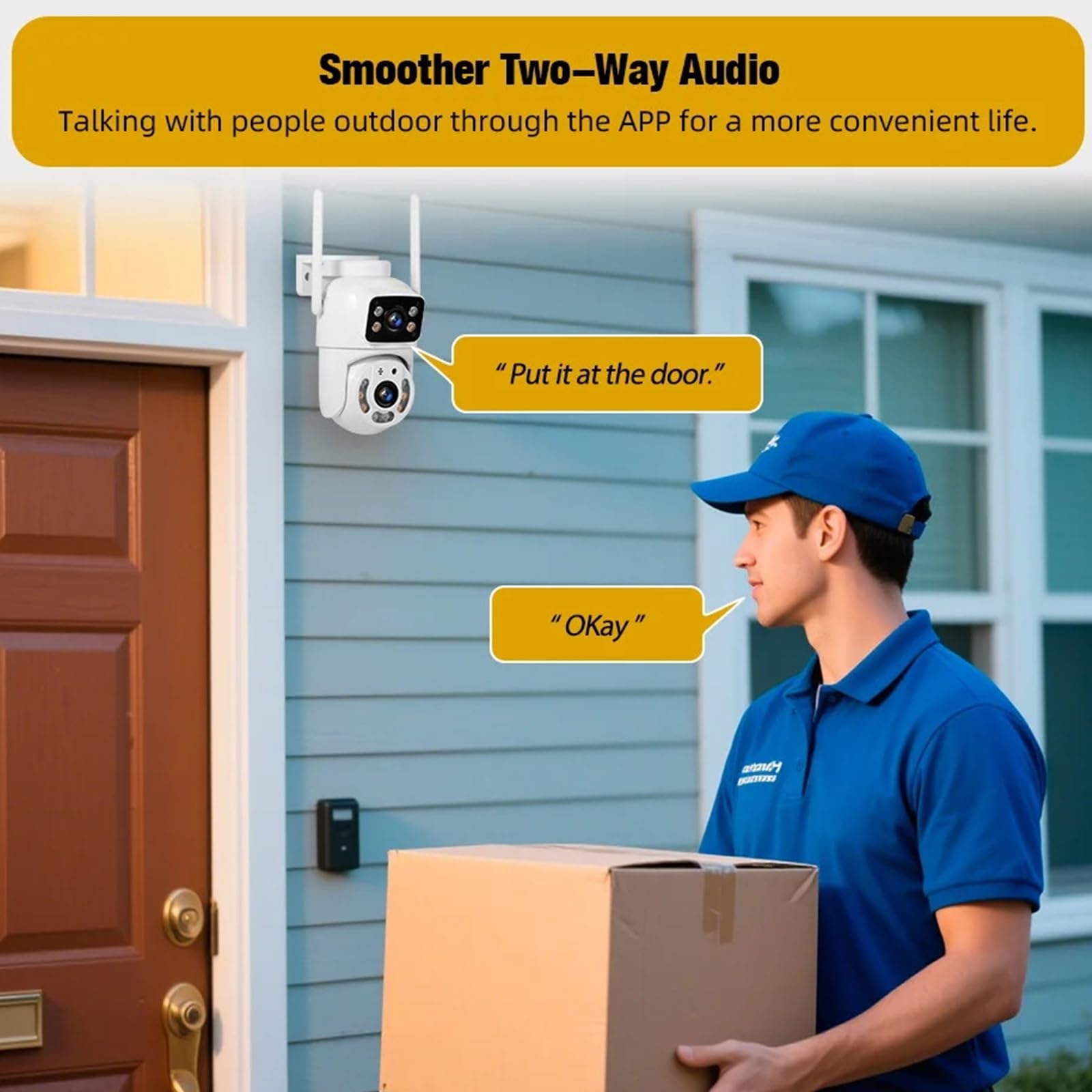 Caméra IP Tuya WiFi à Double Objectif 5MP+5MP, Vision Nocturne, Suivi Automatique PTZ extérieur, Communication bidirectionnelle, vidéosurveillance,Camera