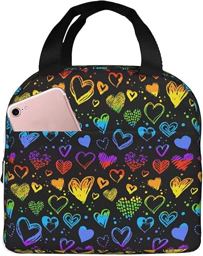 Miniatura 1 de Pride Month LGBTQ Pride Ally - Bolsa de almuerzo para mujeres, lonchera aislada Aldult, contenedor de almuerzo reutilizable, portátil, bolsa de