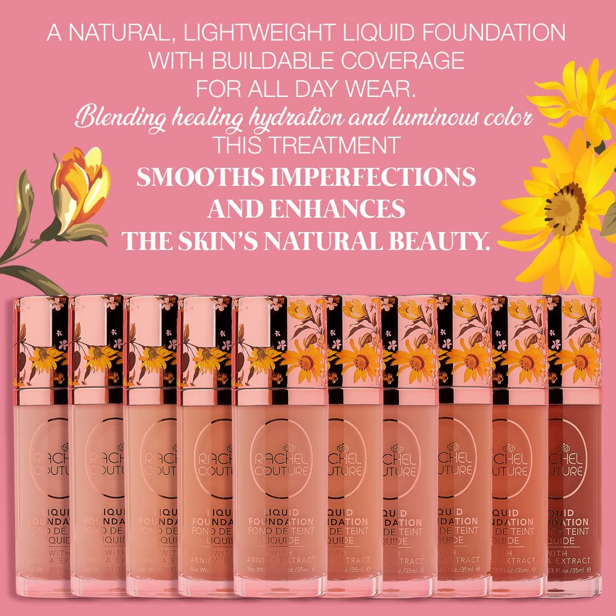 Buy Rachel Couture Liquid Foundation & Blush Bundle Vegan & Cruelty