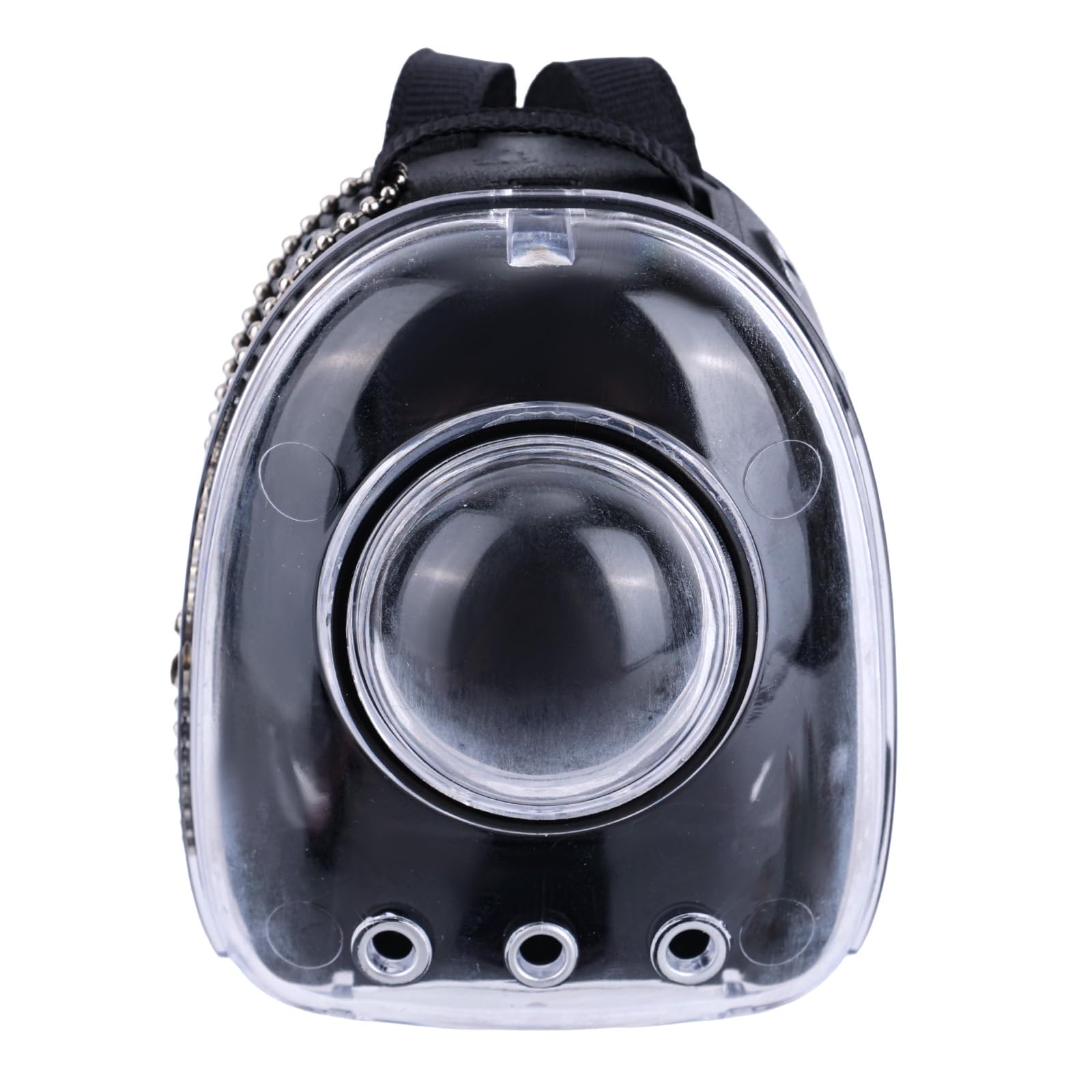 Backpack for Doll, Cute Mini Doll Backpack Keychain Realistic Pet Space Carrier Plush Toy Accessory (Black)