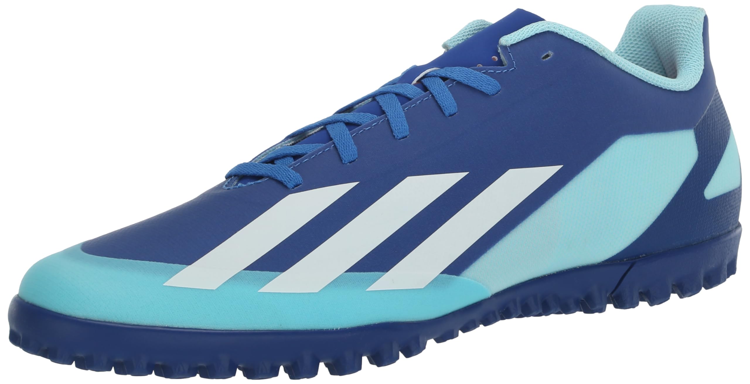 adidas Unisex X Crazylight.4 Turf Sneaker, Bright Royal/White/Solar Red, 10.5 US Men