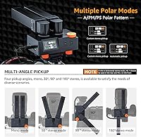 Vista 3 de COMICA Traxshot Pro - Micrófono de escopeta profesional, 3 modos de recogida, salida digital USB C, micrófono de video para cámara DSLR, iPhone