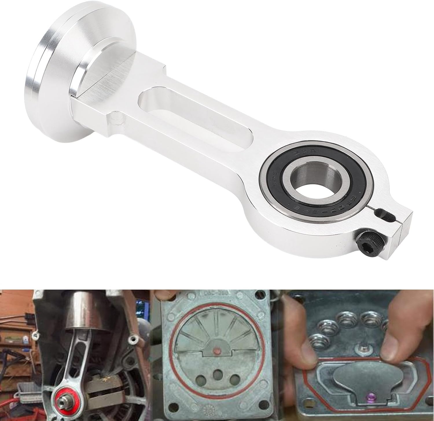 Compressor Piston Kit High Strength Connecting Rod Replacement Set Extend Compressor Life for Oil Compressor Pump kk 4835 Air Compressor Replacement Parts