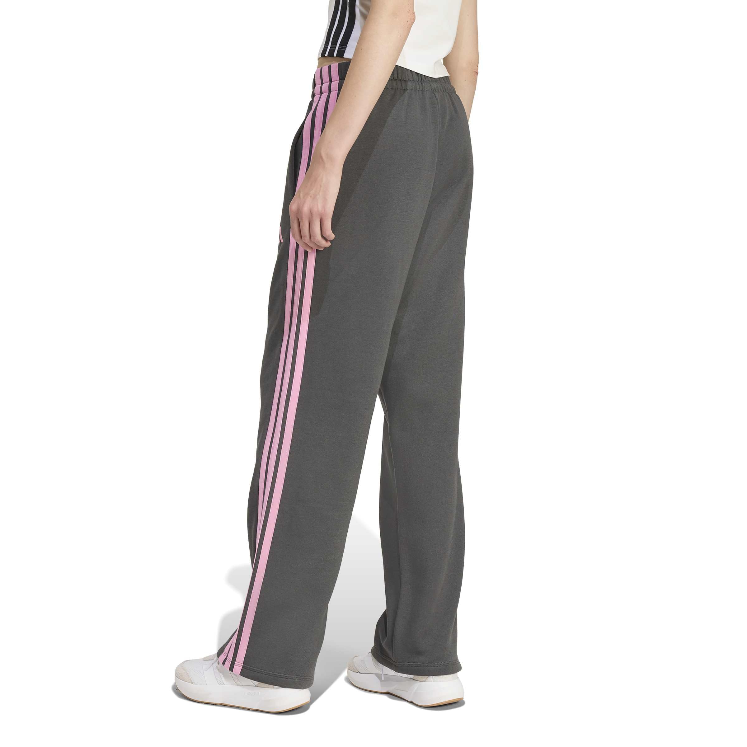 adidas Essentials 3-stripes Open Hem Fleece Pants Pantaloni da golf Donna