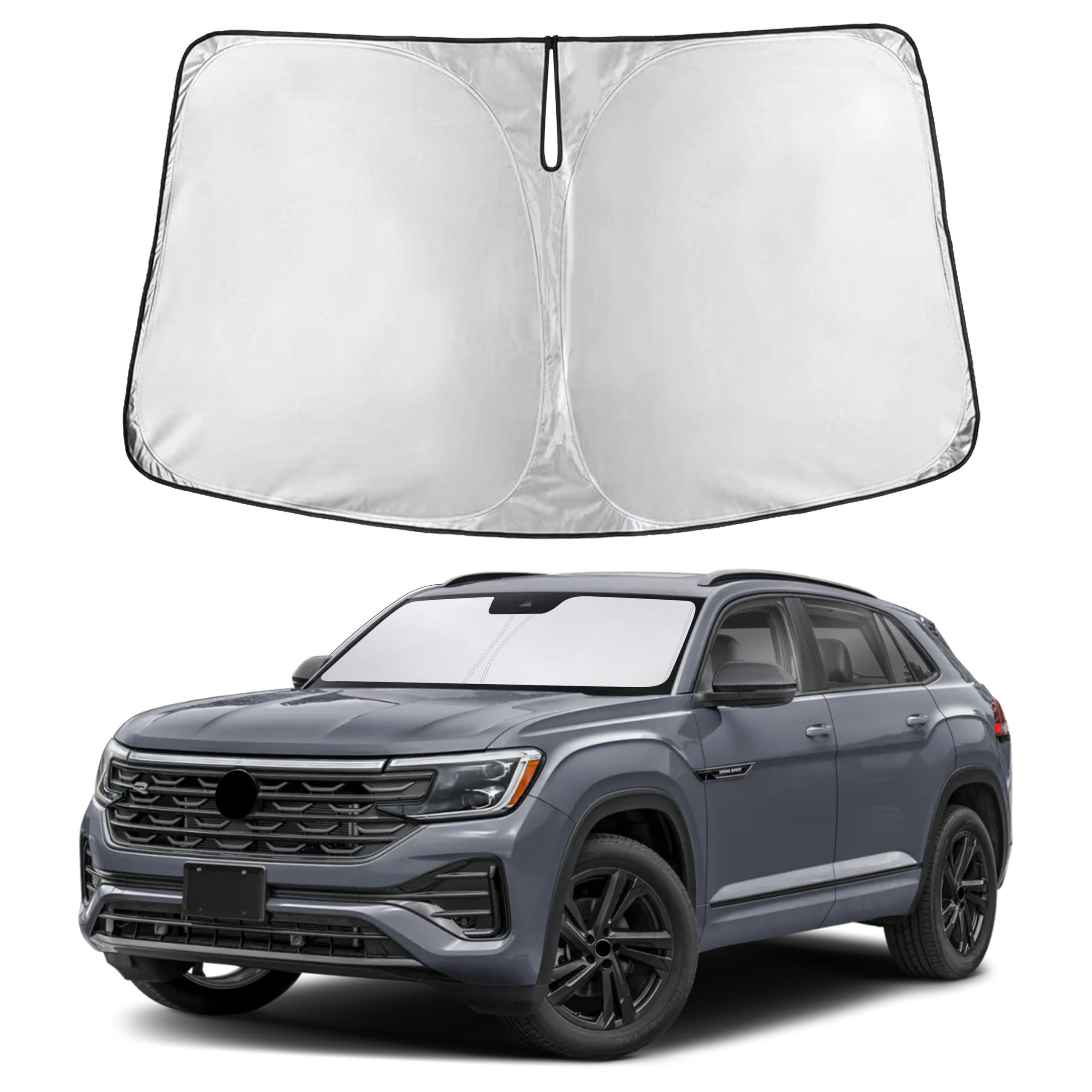 Autovir Windshields Sun Shade Fit for 2018-2024 2025 2026 Volkswagen Atlas