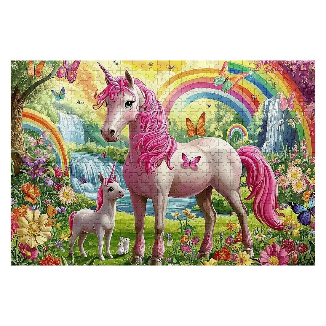 Puzzle 2000 elementów dla dorosłych, jednorożec, zwierzęta, klasyczne drewniane puzzle dla dorosłych, 99 x 70 cm, niepożądane wyzwanie, gra edukacyjna, puzzle dla całej rodziny, relaksacyjny, prezent