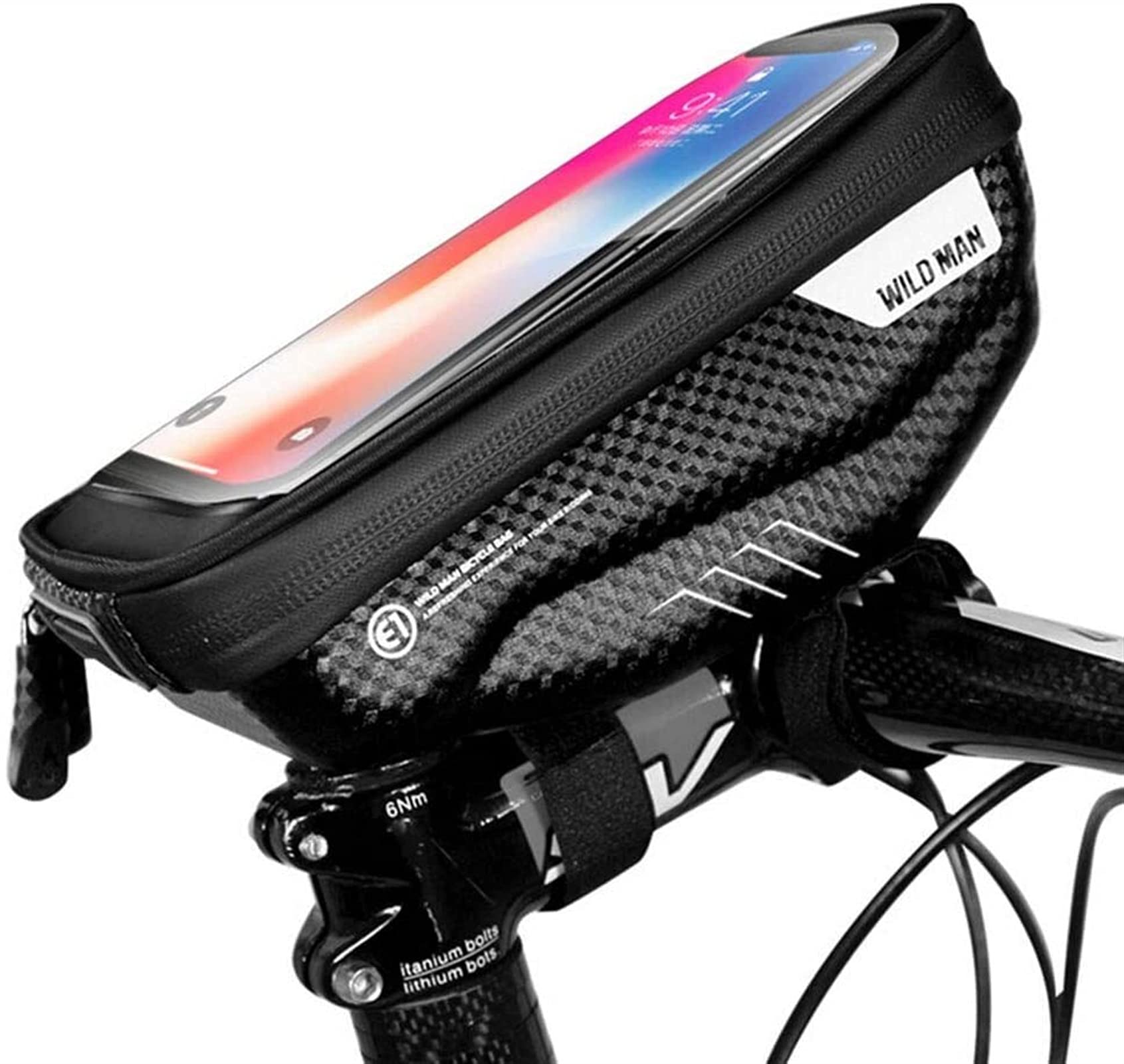 Bolsa Delantera for Manillar de Bicicleta Chartered, Equipo Ciclismo, Bolsa for, for el Tubo Superior