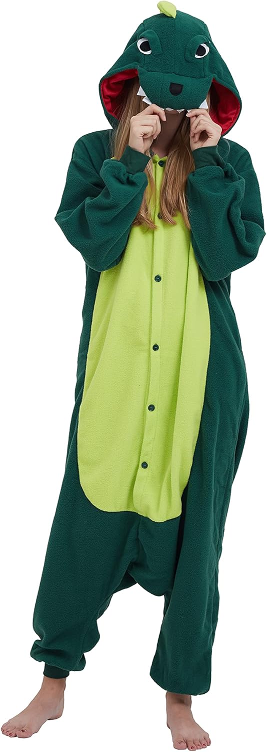 SimZoo Dierenpyjama voor volwassenen, dierenslaapkleding, cosplaykostuum, voor mannen en vrouwen, uniseks homewear, uit één stuk, Zwarte pinguïn, S