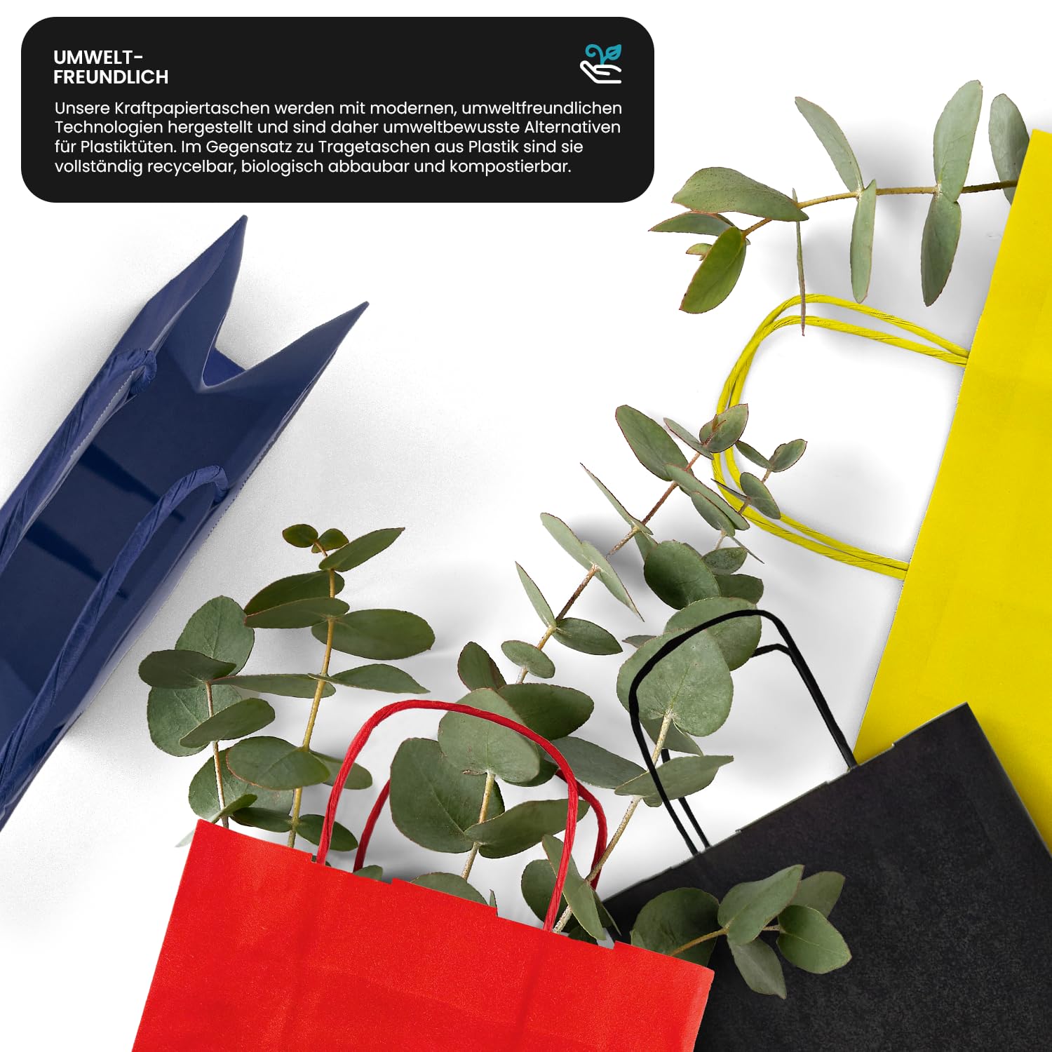 Netuno 200 Borse Carta Kraft con Manici marrone 18 x 8 x 38 cm Shopper Resistenti per Regali e Bottiglie borse portabottiglie packaging sacchetti regalo bottiglia buste carta per vino negozi