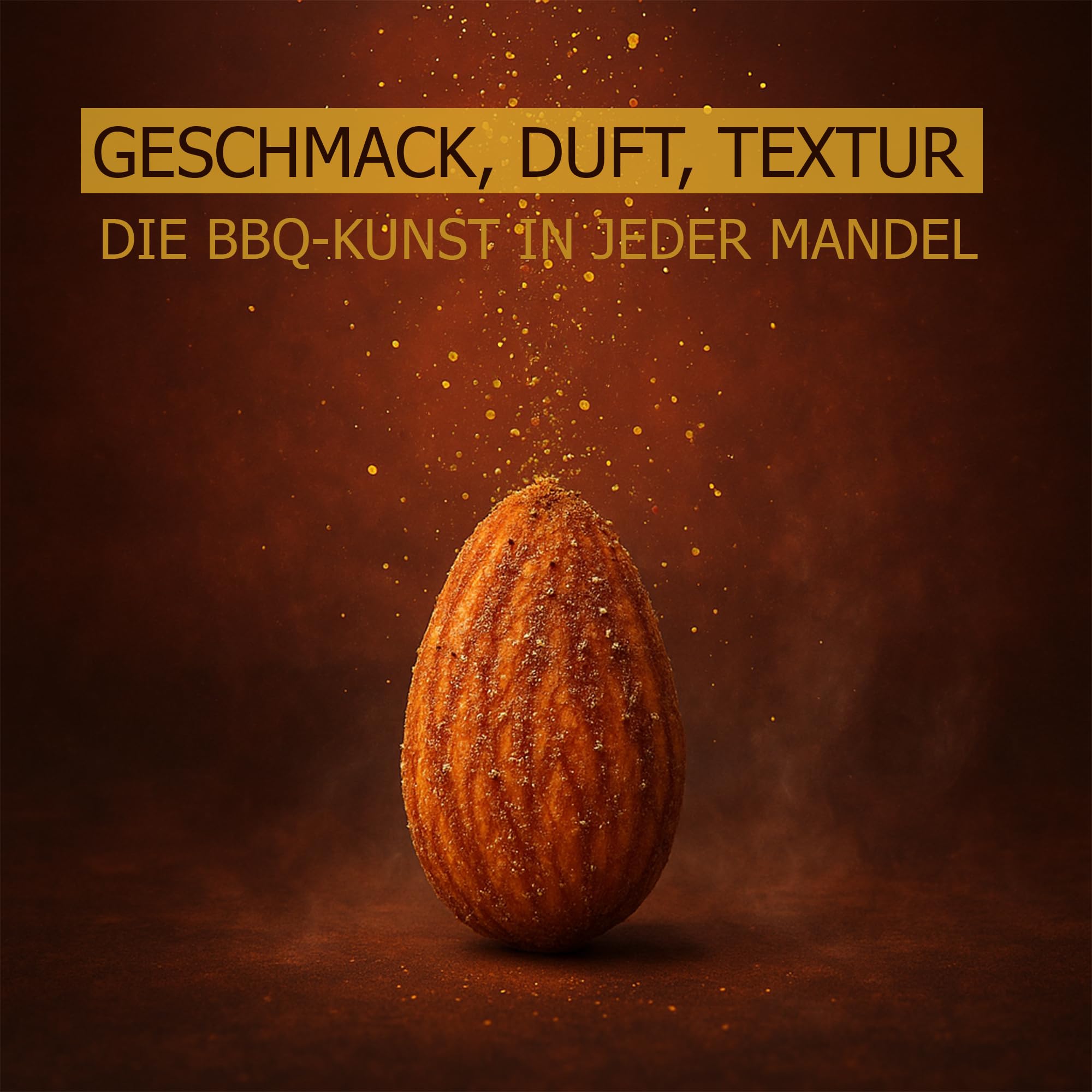 Alucra Mandeln geräuchert mit Puderrauchsalz Vorteilspaket 4 x 1kg - BBQ-Geschmack durch Röstung - Würzig & knusprig - Großmenge für Gastronomie, Events, Küche - rauchig, frisch & Luftdicht verpackt