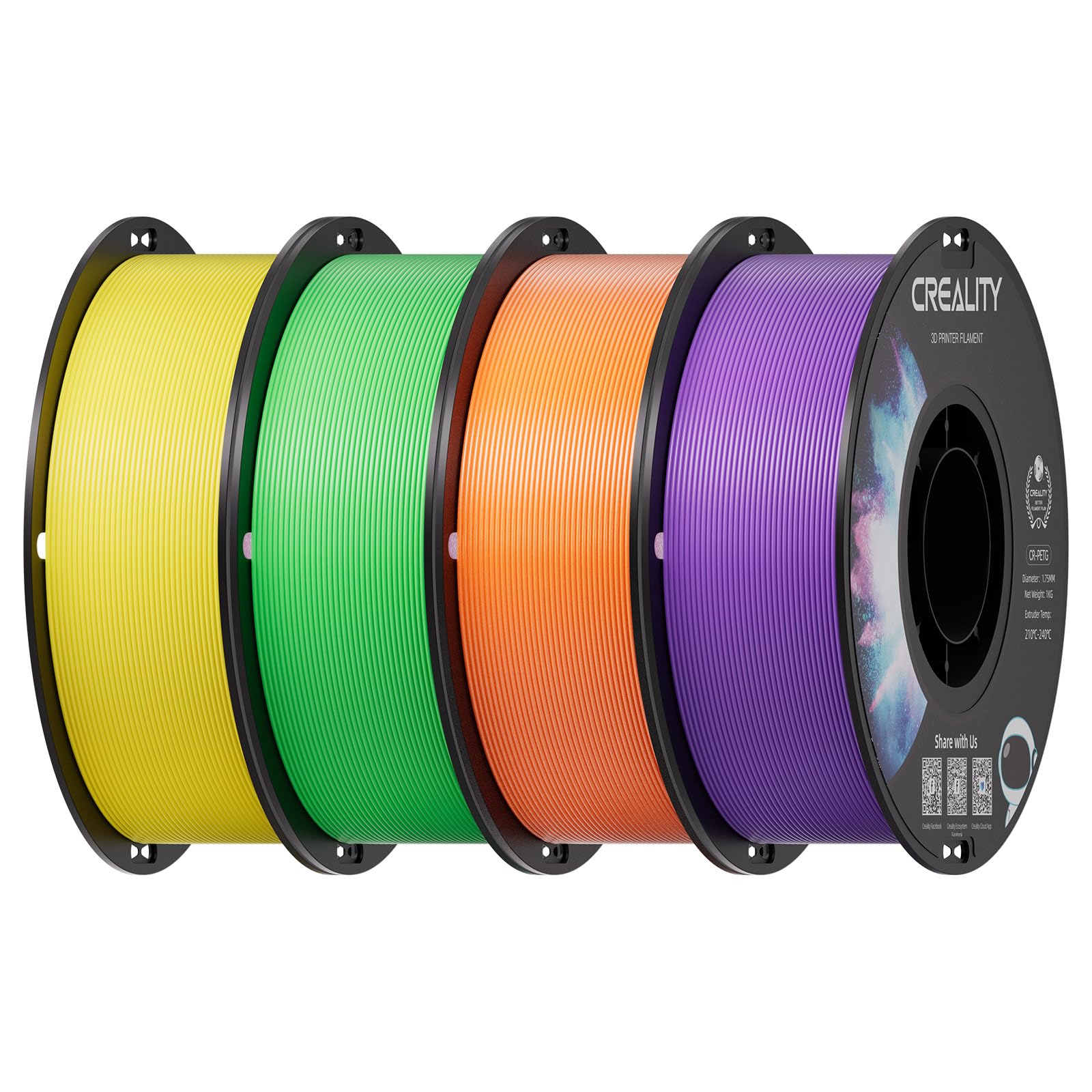 Creality PETG Filament - 2kg Black & White Pack -11
