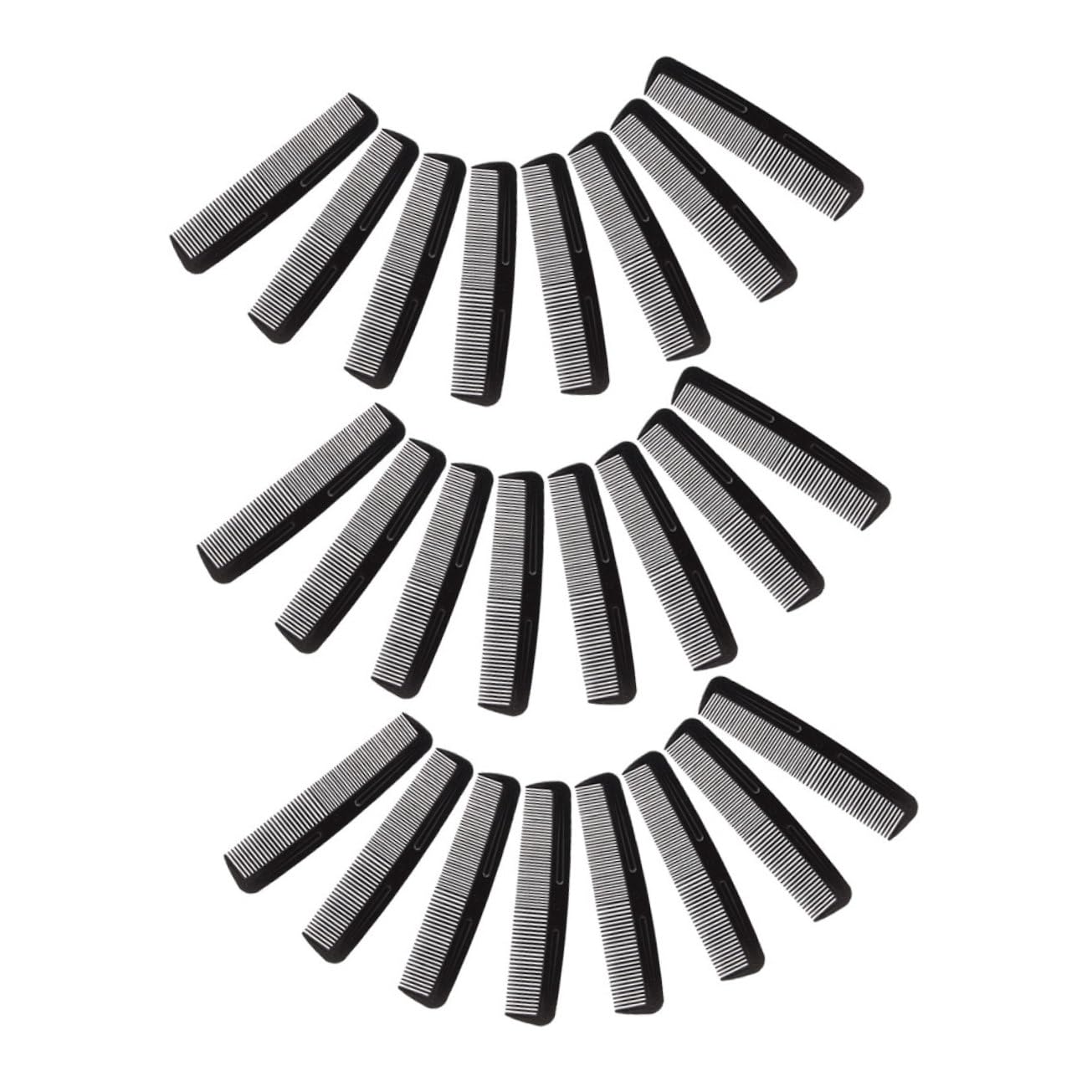 200pièces Peigne à Dents Fines et Larges de Poche pour Coiffure Peigne à Double Denture pour Cheveux Courts et Longs de Voyage