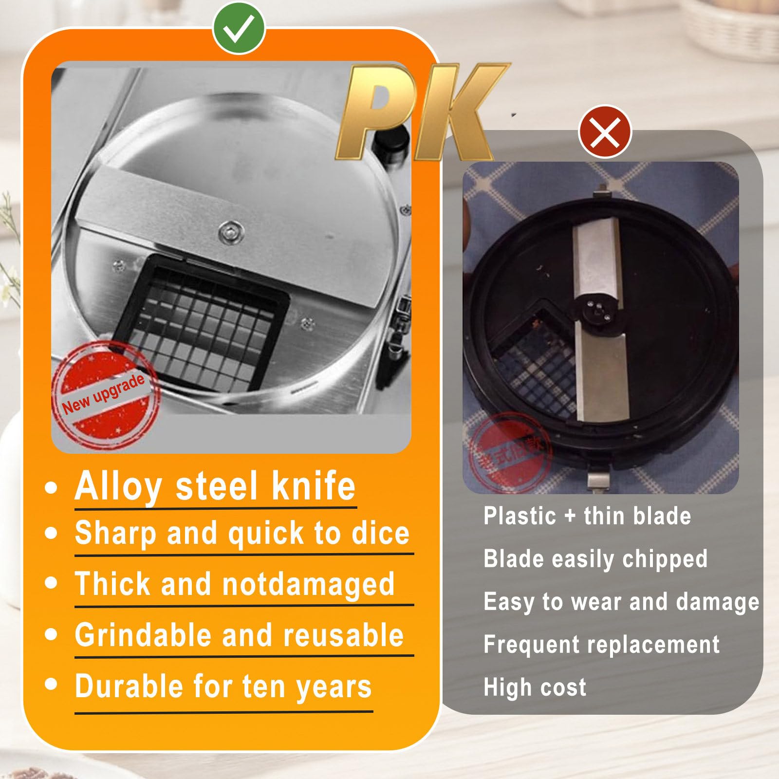 Powerful Stainless Steel Food Processor Electric Vegetable Cutter with Automatic Dicer, Ideal for Commercial Kitchen Equipment High Efficiency