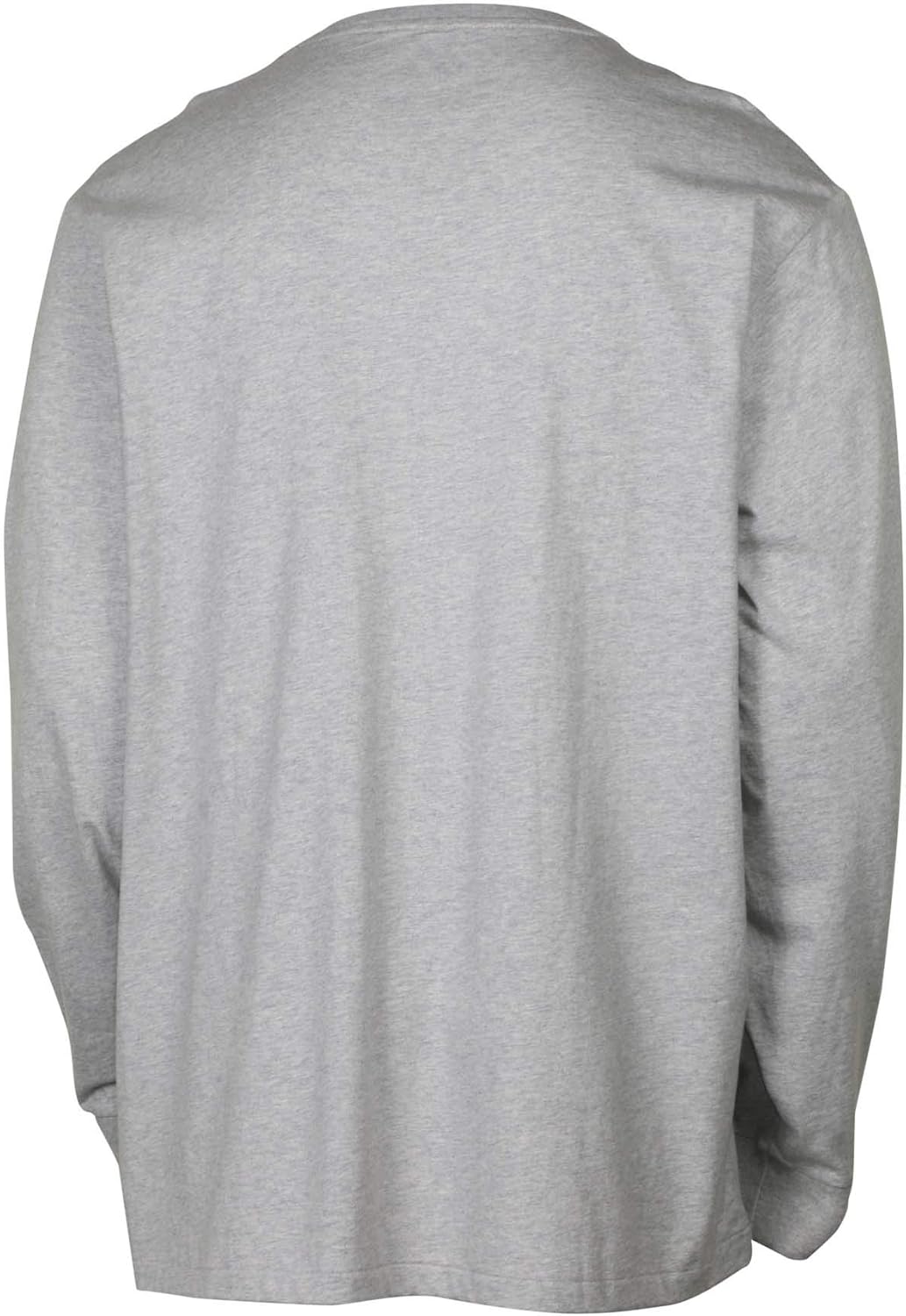 Polo RL Men's Long Sleeve Crew Neck Pony Tee (Grey Heather, Large)