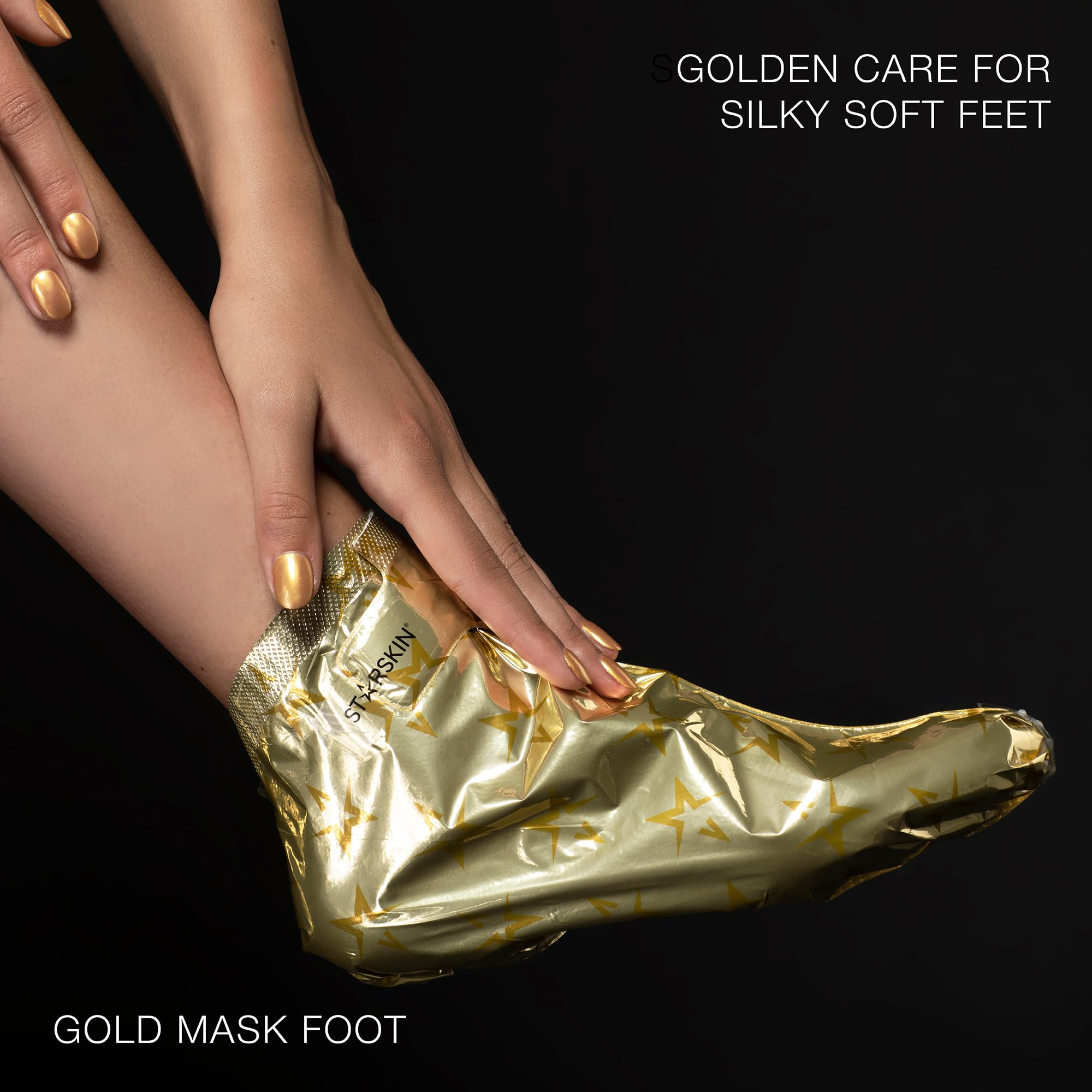 STARSKIN VIP The Gold Mask Giftset - High-end Gift - Complete Collection - Includes Hand, Foot, and Face Masks Headband