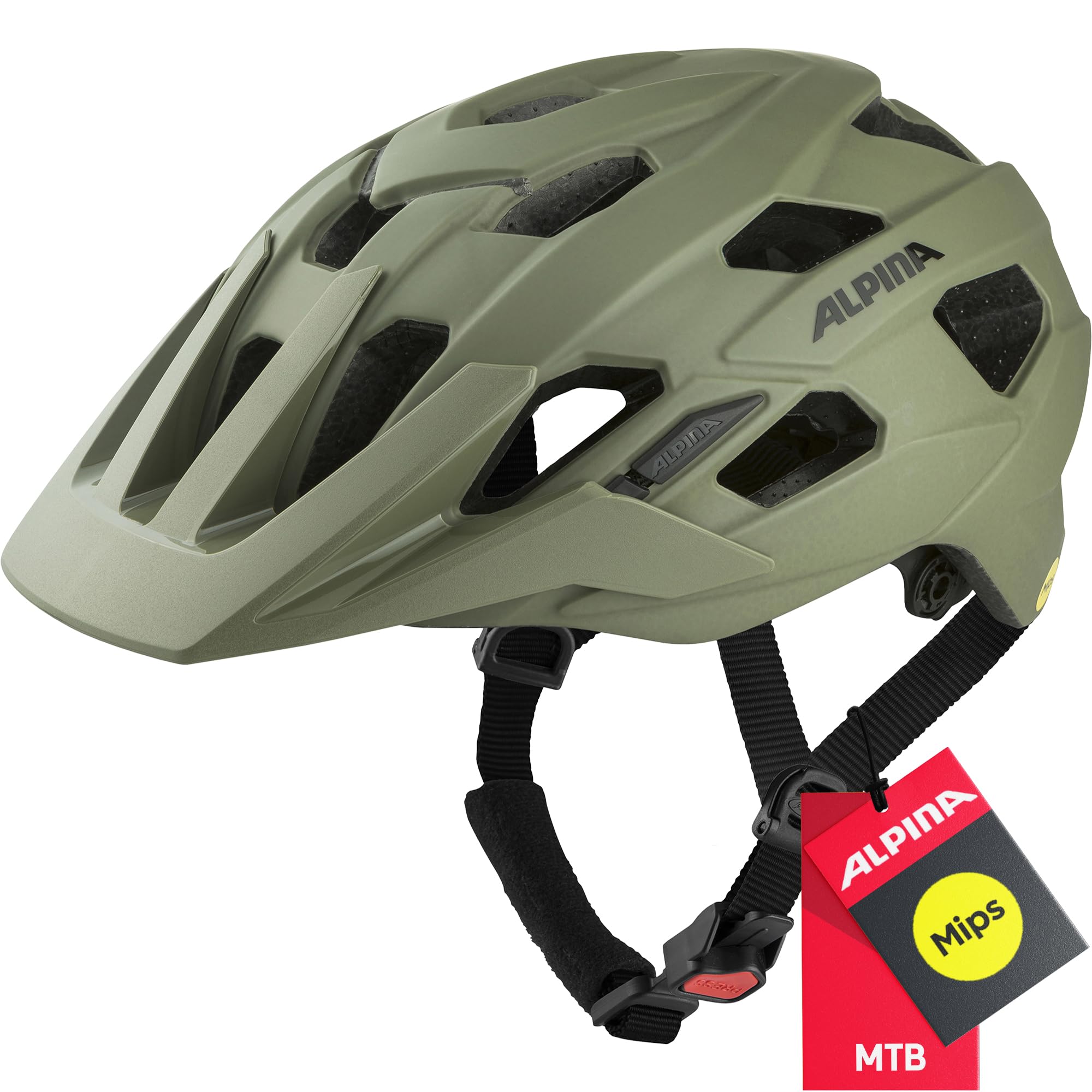 ALPINA PLOSE MIPS Helm 2024 Olive Matt