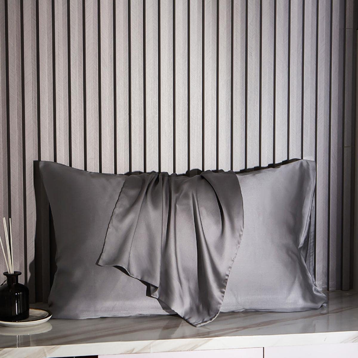 100% naturalny jedwab morwowy poszewka na poduszkę miękka i hipoalergiczna ochrona włosów i skóry niestandardowa pościel kolor khaki 40 x 70 cm 1 szt. - luksusowe wrażenia snu