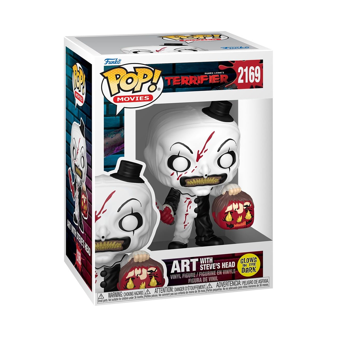 Funko Pop! Movies: Terrifier – Art with Head – Glow in The Dark - Les Beatles, Paul McCartney, John Lennon, RIngo Starr, George Harrison Funko Pop! Movies: Terrifier - Art with Head - Glow in The Dark