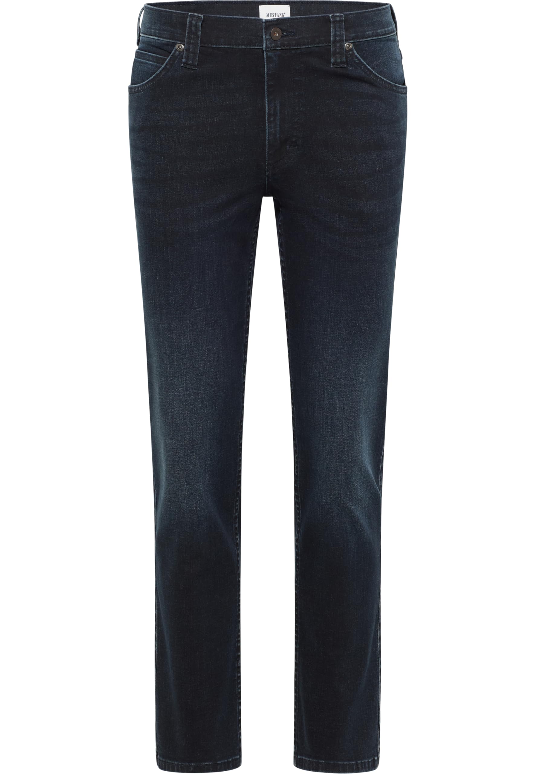 Mustang Men's Blue Jeans Trousers Style Tramper Straight, 34 W/36 L