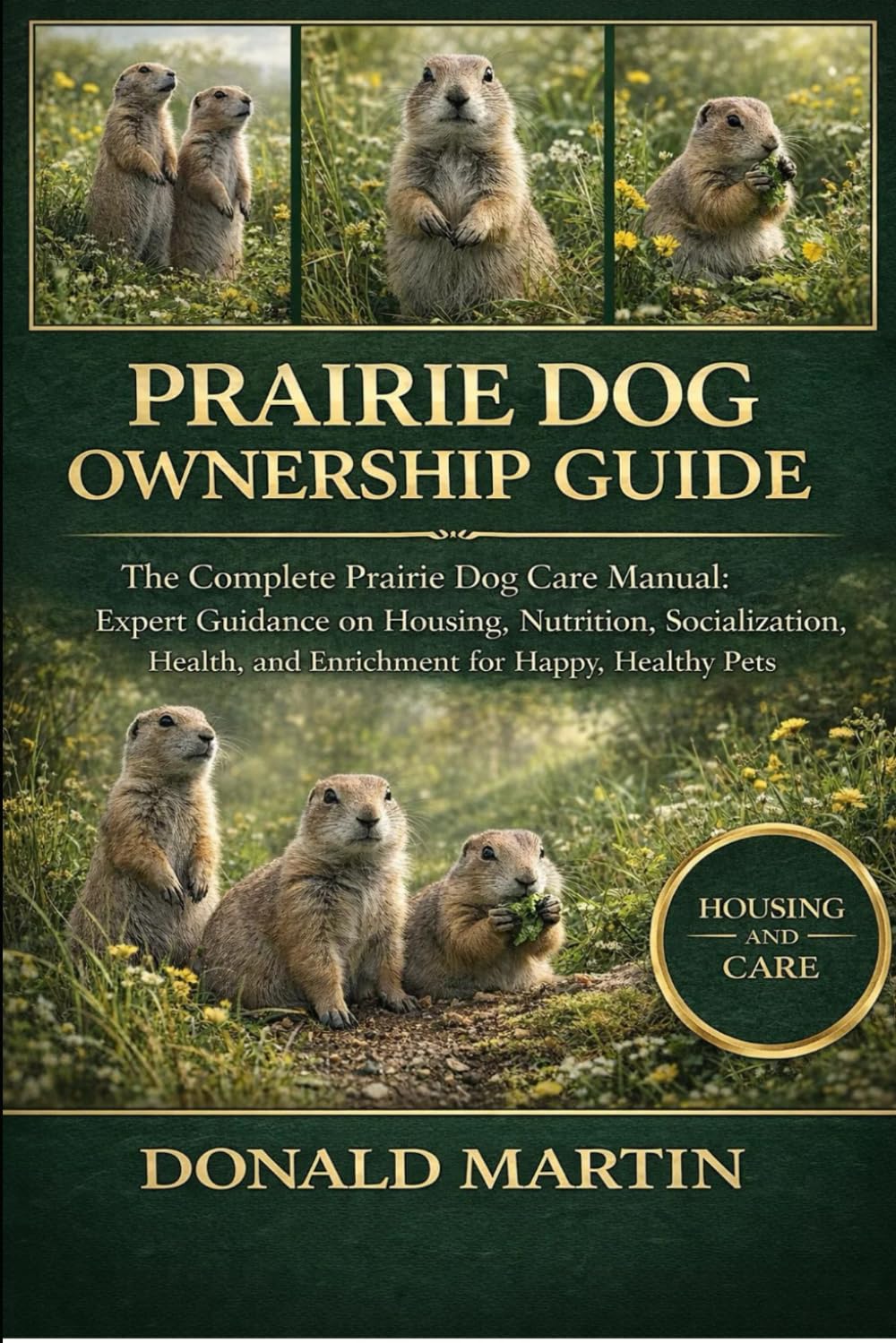 PRAIRIE DOG OWNERSHIP GUIDE: The Complete Prairie Dog Care Manual: Expert Guidance on Housing, Nutrition, Socialization, Health, and Enrichment for Happy, Healthy Pets.