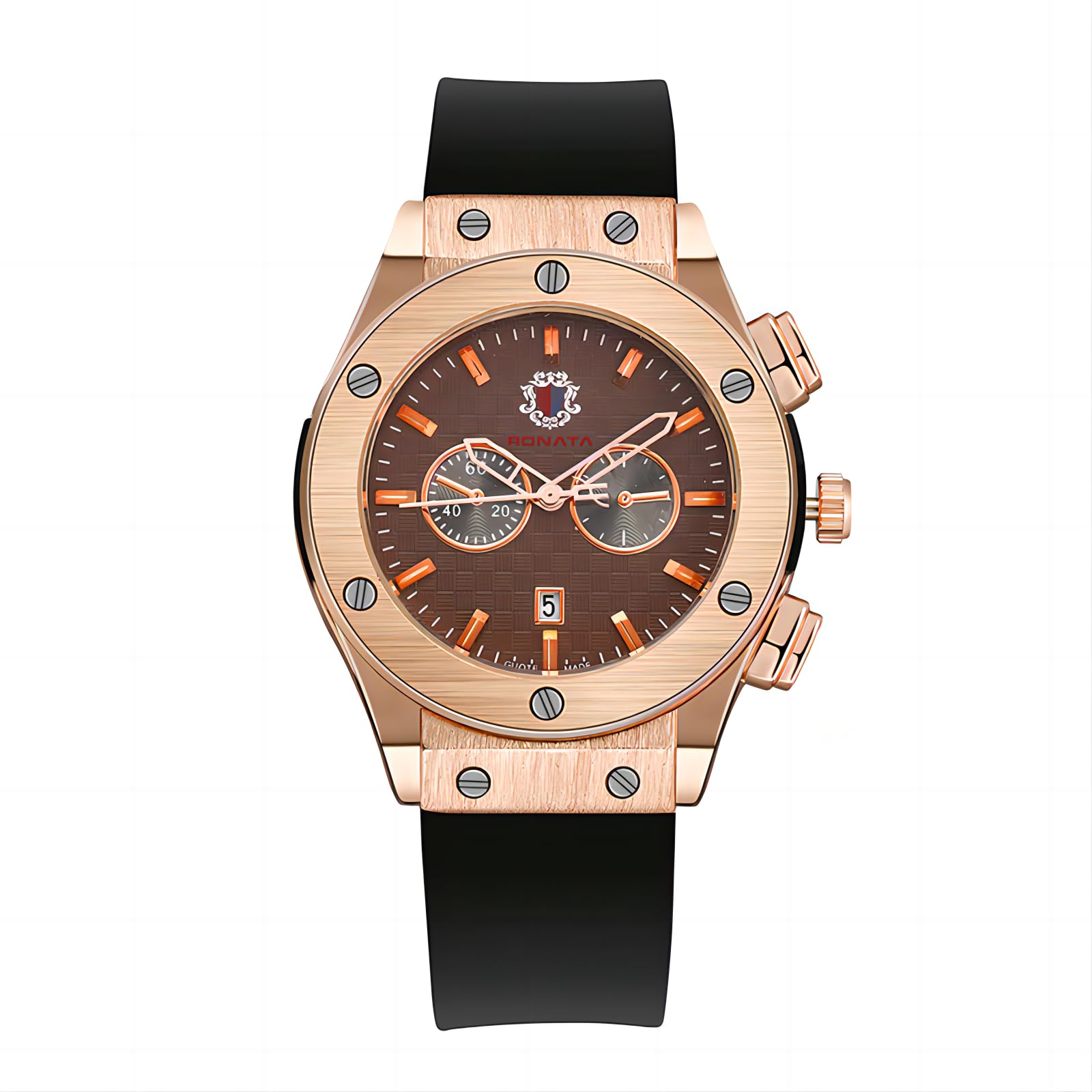 Ackssi Men's Wrist Watches, Analog Quartz Watch for Men with Calendar, Luxury Casual Stylish Men's Watch with Silicone Strap