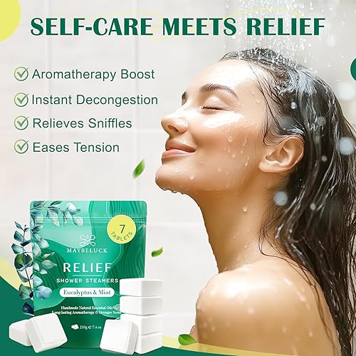 Miniatura 4 de Vaporizadores de ducha para aromaterapia, 24 paquetes de regalos de cumpleaños para mujeres, regalos para mamá, alivio del estrés, bombas de ducha