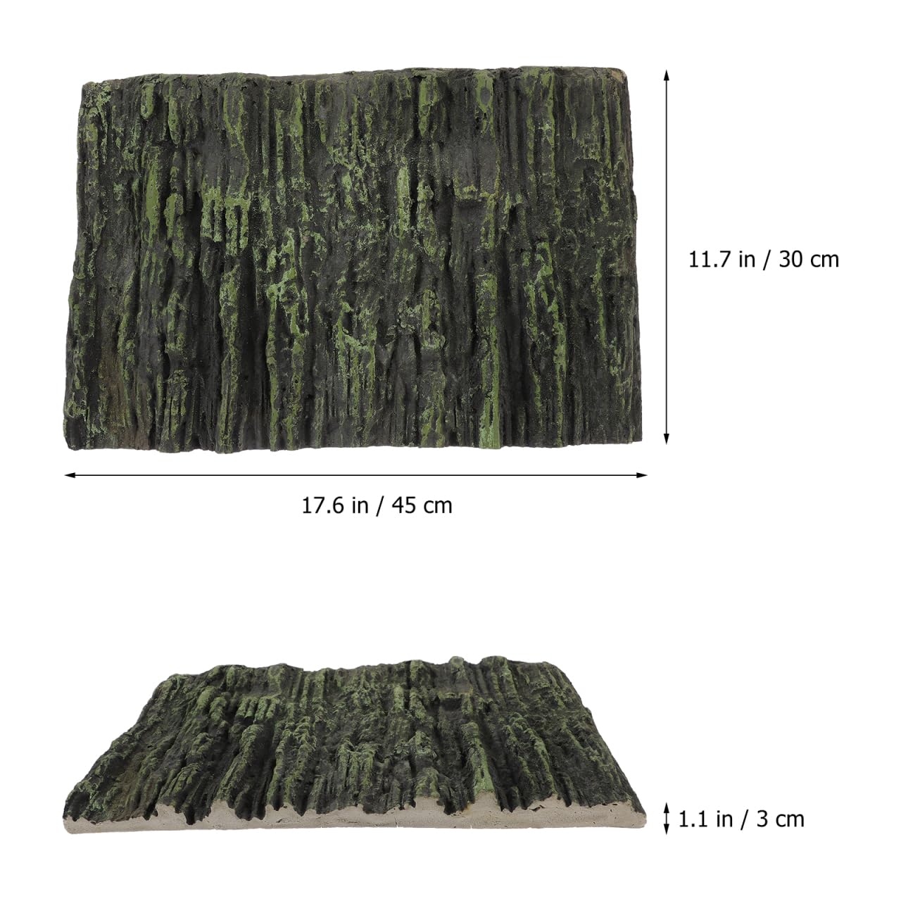 Abaodam 3D Aquarium Rückwand Pu Reptilienpanzer Hintergrund Für Aquarium Terrarium Hintergrund Für Schildkrötenpanzer Und Reptilienbox 17.72 X 11.81 X 1.18 in Steinoptik