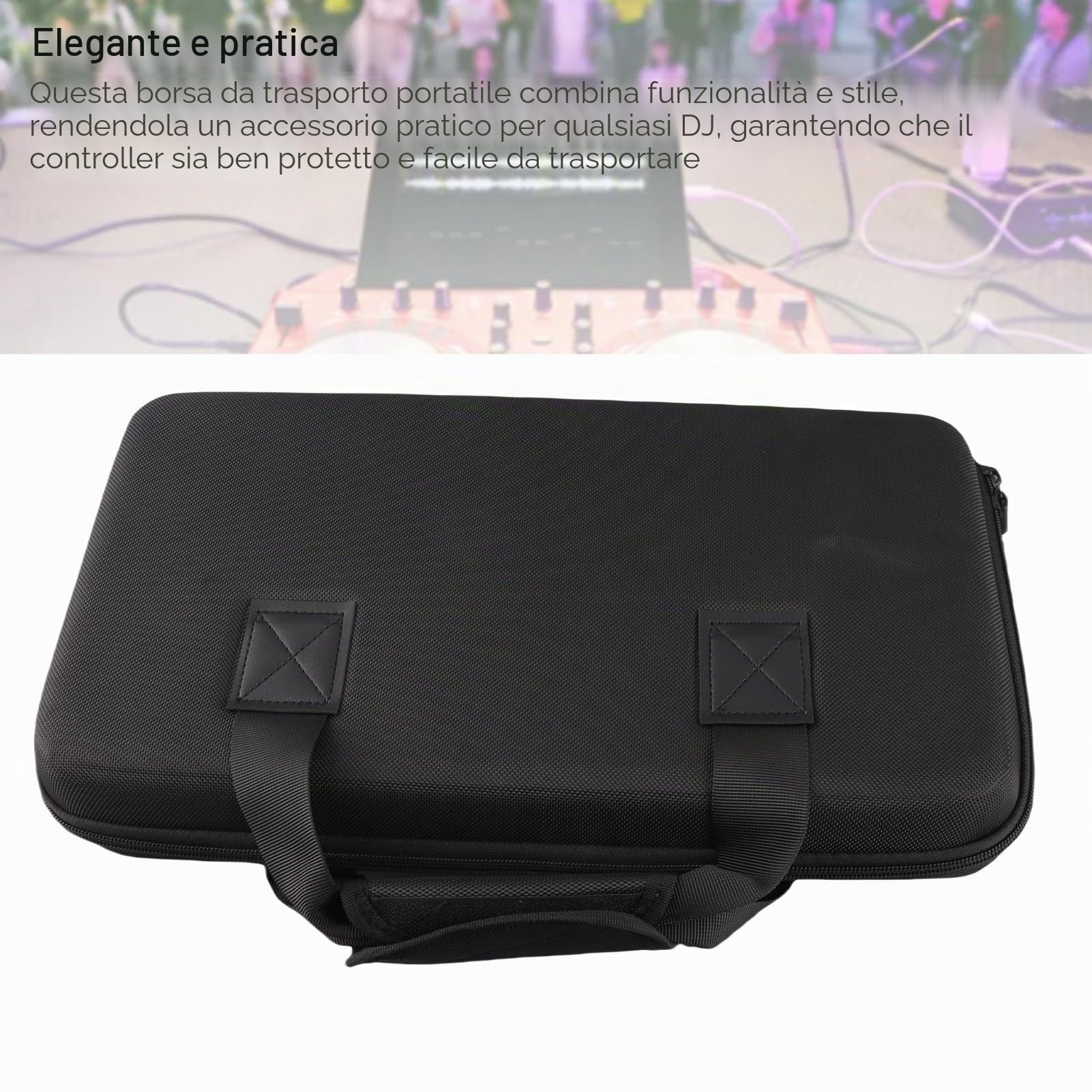 Borsa di Stoccaggio DJ, Custodia da Viaggio Protettiva, Spaziosa e Resistente agli Strappi, Aderente e Pratica, Leggera e Comoda per Controller a Doppio Canale, For DJ Professionisti e Dilettanti