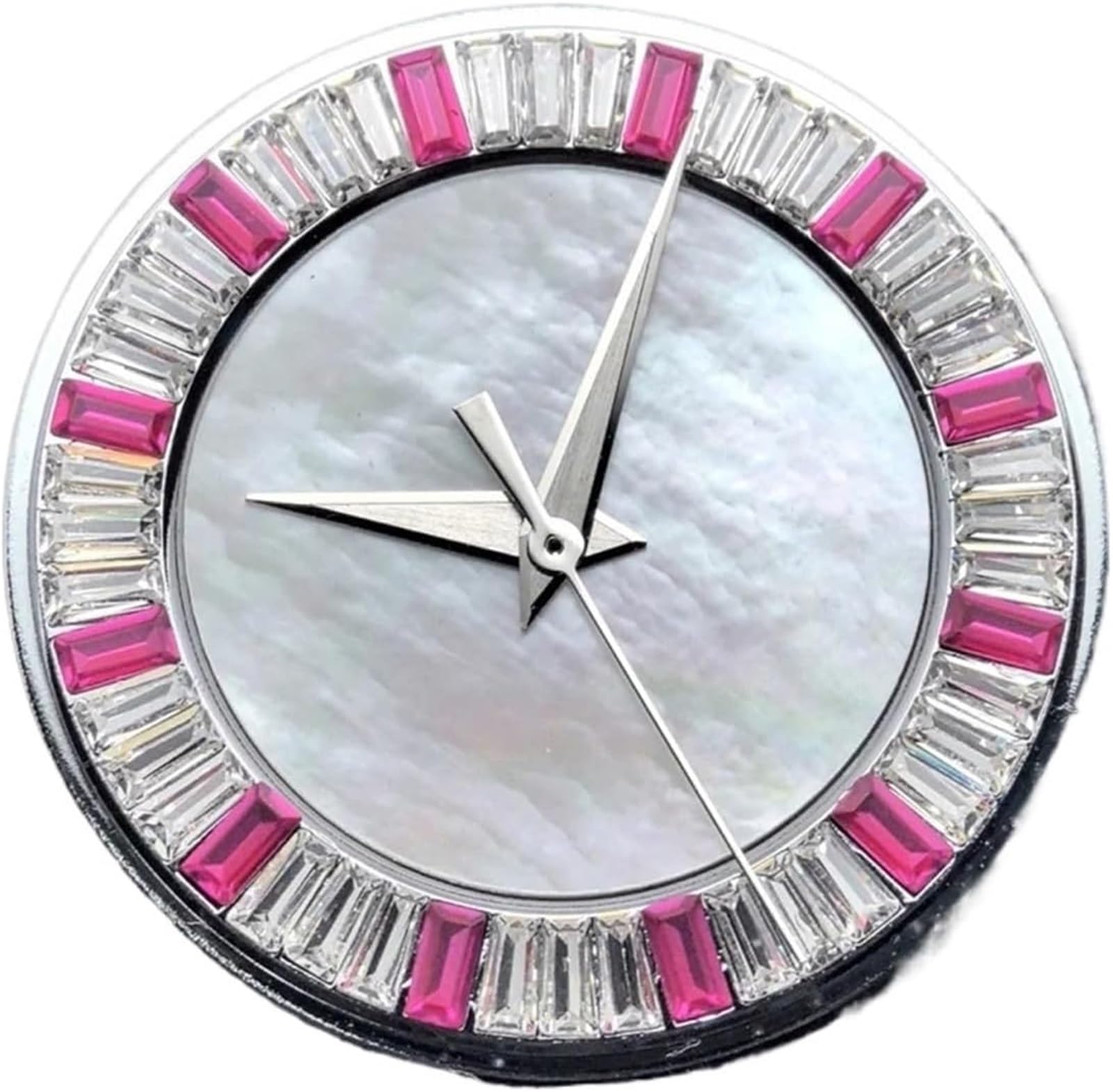 28.5mm NH35 Watch Dial Shell + Crystal Hands No Date No Luminous, Modified Accessory for NH35/NH36 Movement