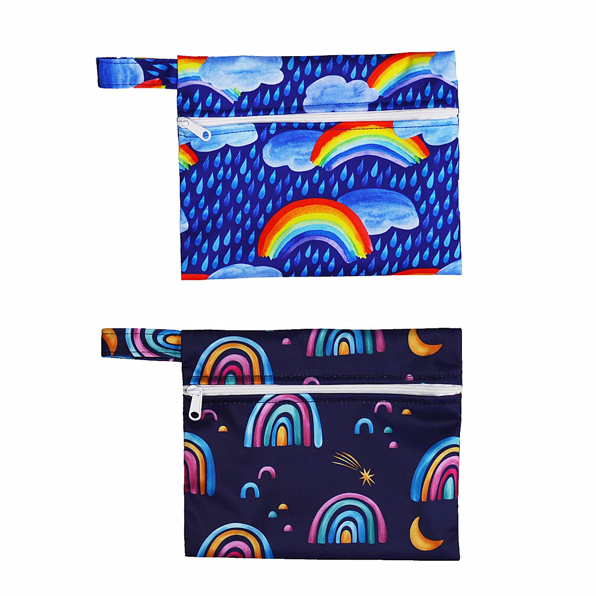 2 Pieces Reusable Mini wet bag for Mama Cloth Menstrual Pads/Breast Pads,7x5.5 Inch (2Mn06)