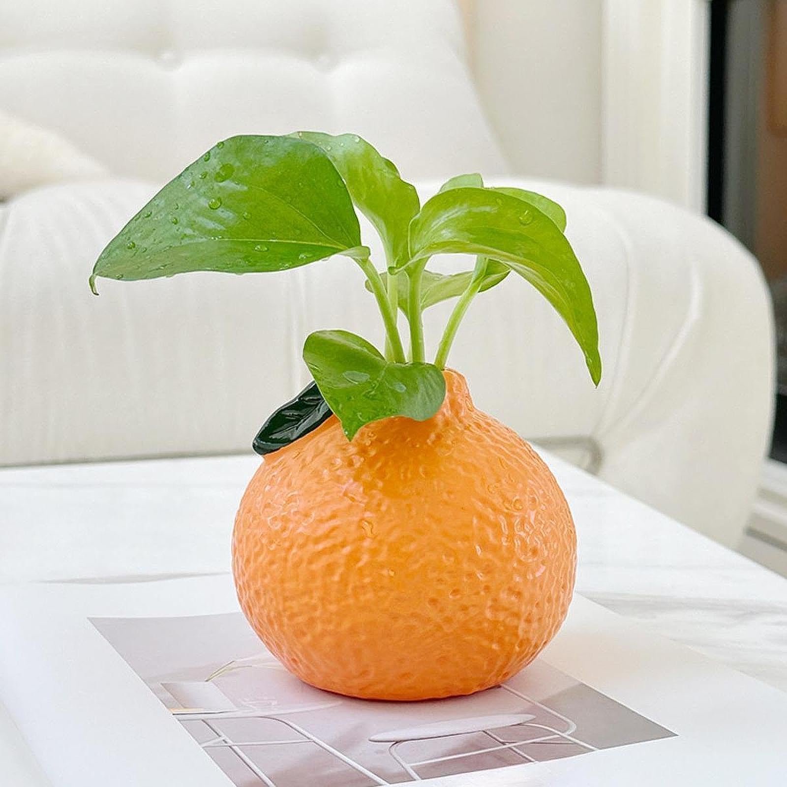 ATORSE™ Orange Shaped Flower Vase Minimalist Table Centerpieces Desk Hydroponic Vase|Home & Garden | Home Dacor | Vases-image-11