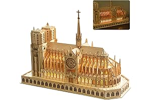 3D Wooden Notre Dame de Paris Puzzle: Intricate DIY Masterpiece for Adults