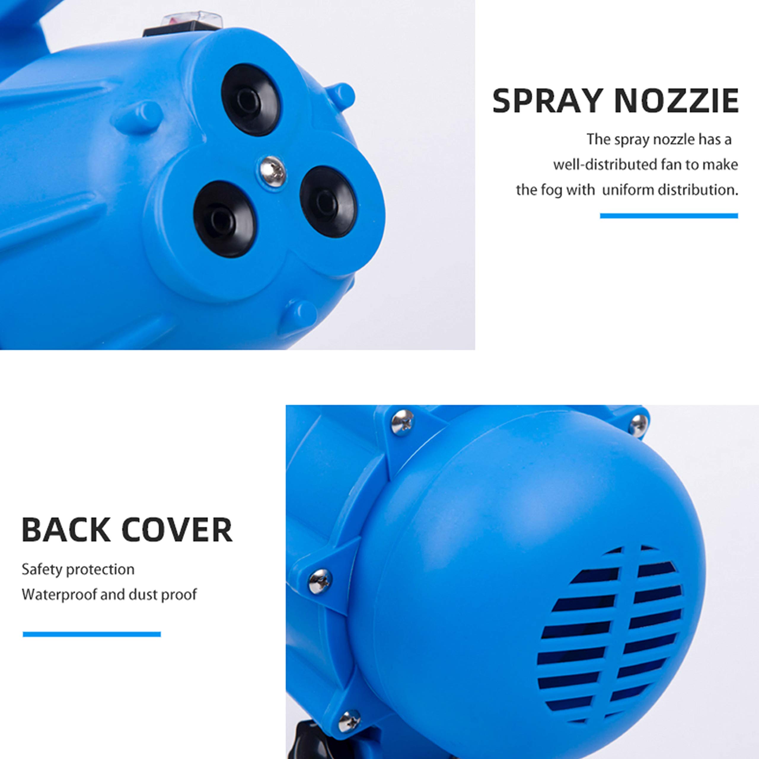 Nebulizzatori per Sanificazione, Macchina per Nebulizzatore Portatile con Spruzzatore Elettrico ULV per Farm Hospital School Hotel Home Ampia Area Luoghi Pubblici Interni Ed Esterni,Green