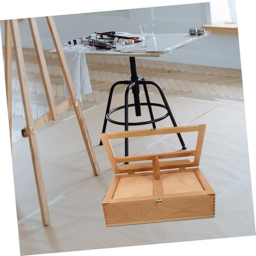 Miniatura 9 de Caballete de madera para niños, soporte de dibujo, soporte de almacenamiento, caballete de postal de madera, caballetes de mesa para pintar, marco