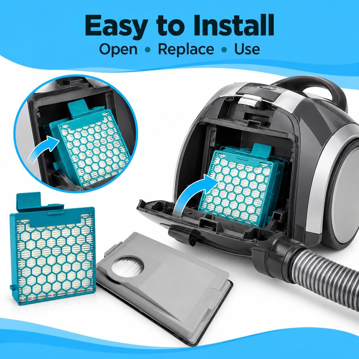 Kit Filtro Aspirapolvere, per Miele S6250