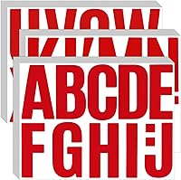 Vista 12 de Bemeol 340 piezas de 30 hojas de calcomanías de letras grandes de 4 pulgadas, calcomanías de letras del alfabeto autoadhesivas, calcomanías