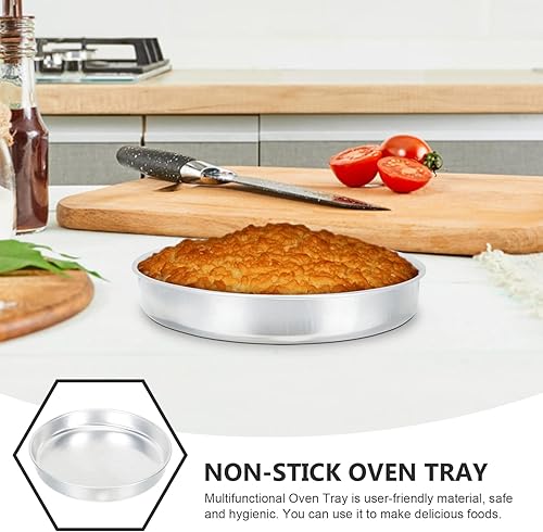 Miniatura 9 de GANAZONO Molde redondo para tartas molde de aluminio para hornear molde de metal para tartas de queso antiadherente multifuncional para hornear