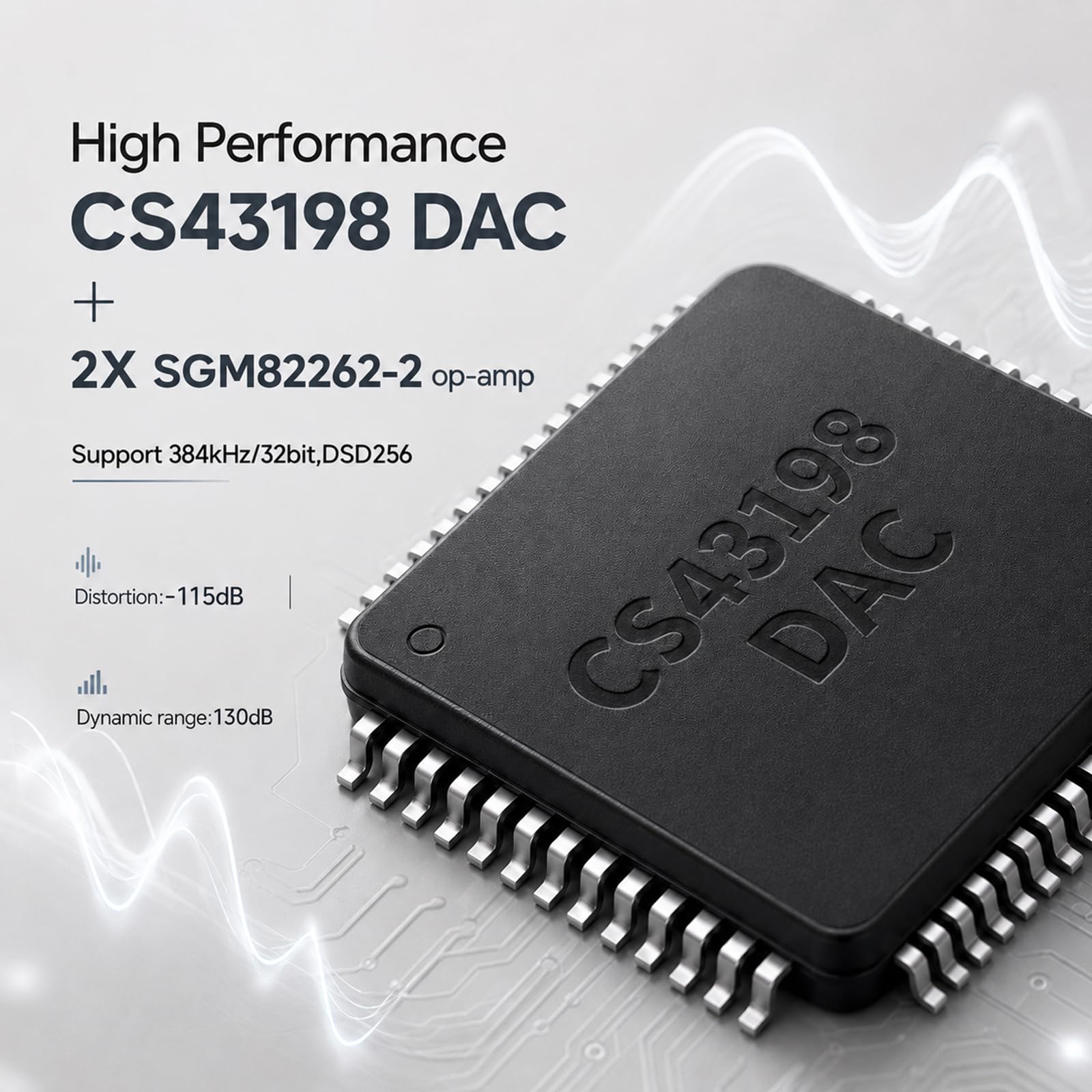 Shanling EC Play Lettore CD HiFi Portatile, DAC, AMP, CS43198 DAC+Dual SGM8262, 384kHz/32bit, DSD256, Bluetooth 6.0 a Due Vie, LDAC, Fino a 700mW@32Ω di Uscita, Uscita Cuffie da 3,5mm+4,4mm, Coassiale