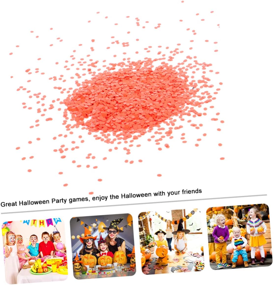 Didiseaon 3pcs Halloween Confetti Decor Creative Pumpkin Confetti for Party Layout Festive Table Decorations for Halloween Celebrations for Birthday and Holiday Events