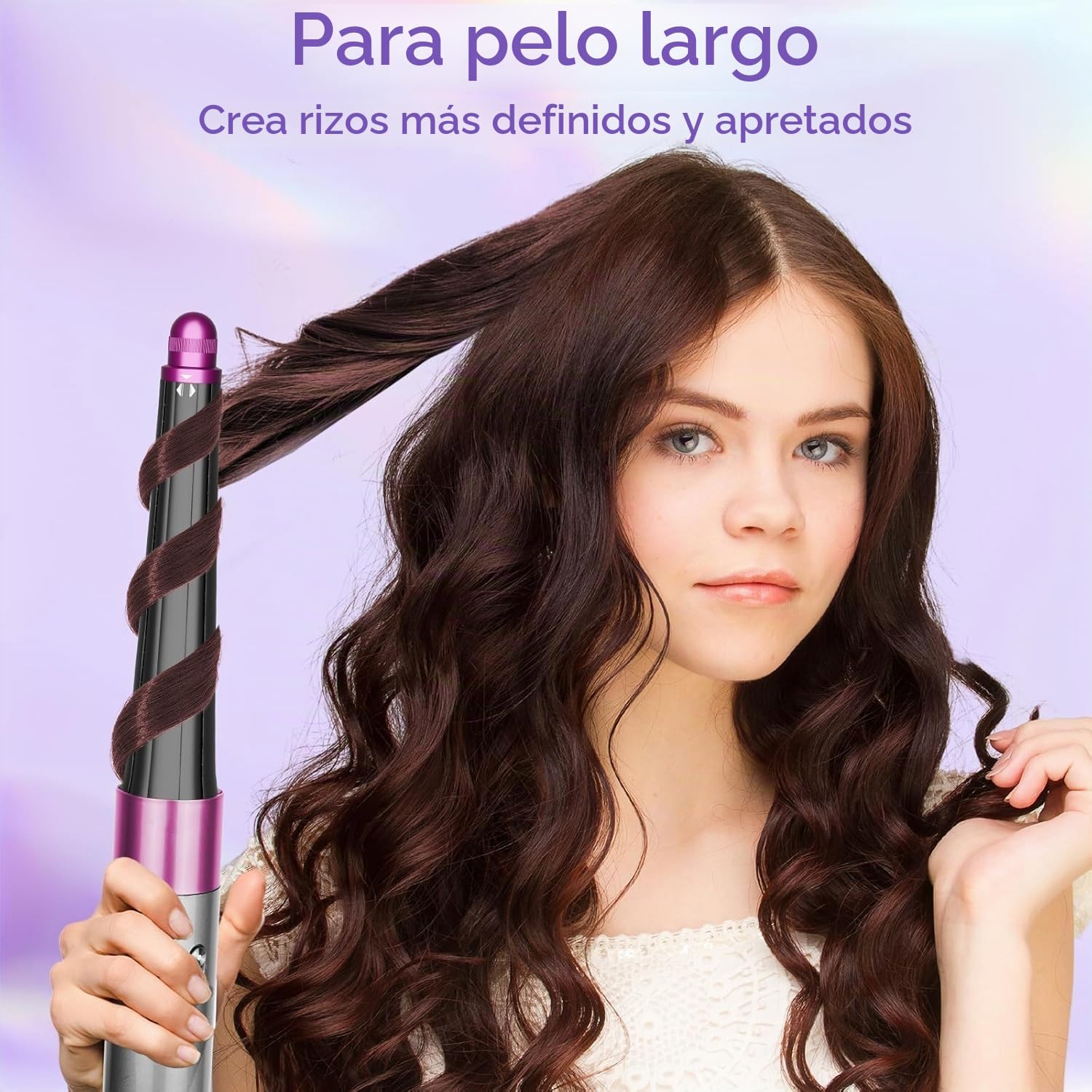 Embudo de rizador largo para Dyson Airwrap HS01 HS05, 20-36 mm, diseño cónico, cilindros para rizar, piezas de fijación, rosa pálido