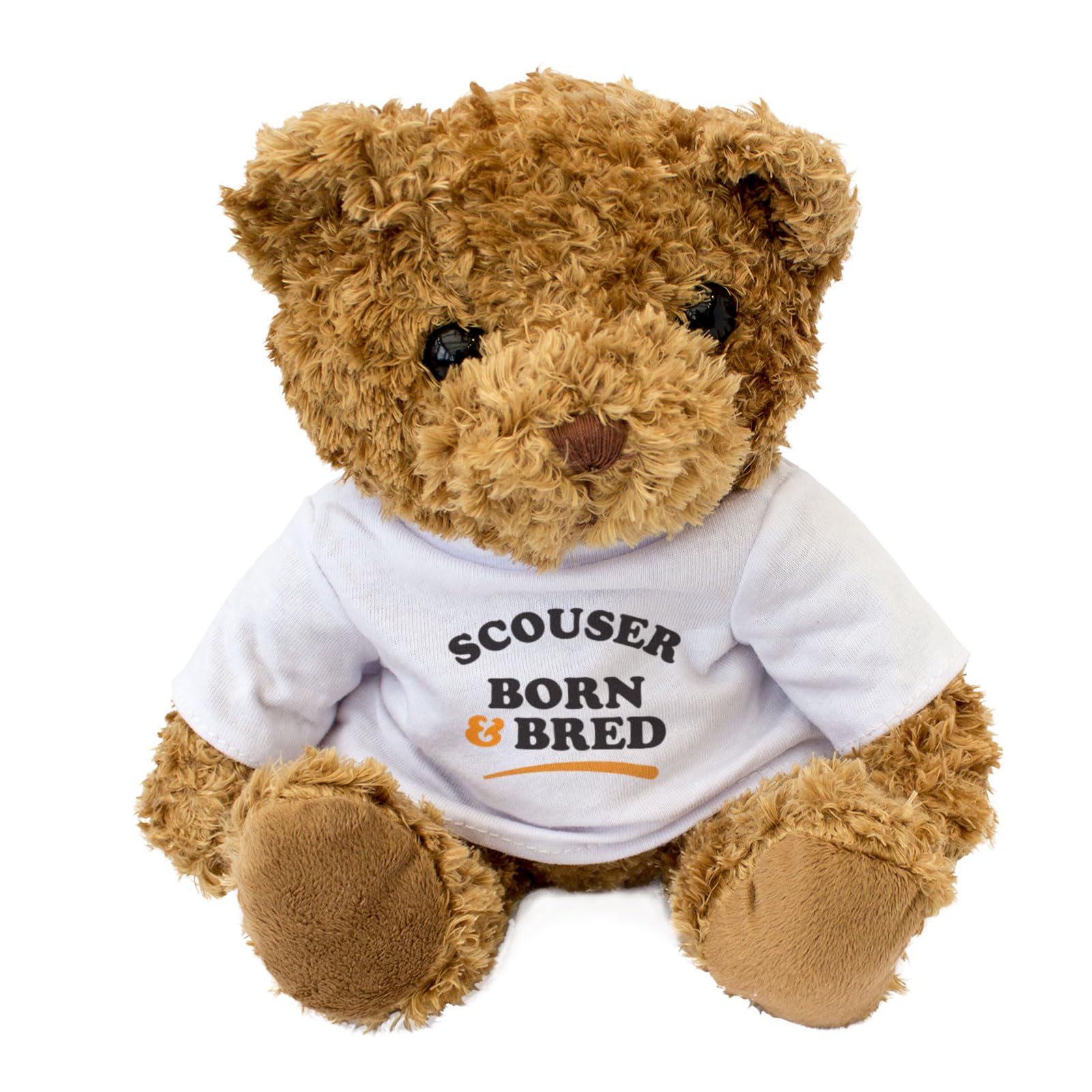 SCOUSER BORN & BRED - Teddy Bear - Cute Soft Cuddly Adorable - Liverpool Gift Present, Brown - Image 2
