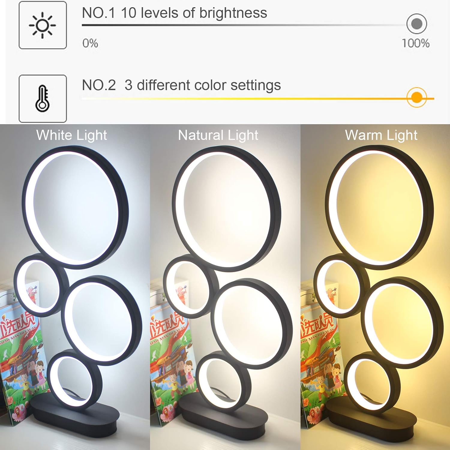Flash Deals - 40% OFF LENIVER LED Table Lamp Set of 2, Modern Dimmable Bedside Table Light, 18W, 3 Color Modes, for Living Room, Bedroom, Office, Nightstand, Bookshelf (Black) Get Special Price LENIVER LED Table Lamp Set of 2, Modern Dimmable Bedside Table Light, 18W, 3 Color Modes, for Living Room, Bedroom, Office, Nightstand, Bookshelf (Black)