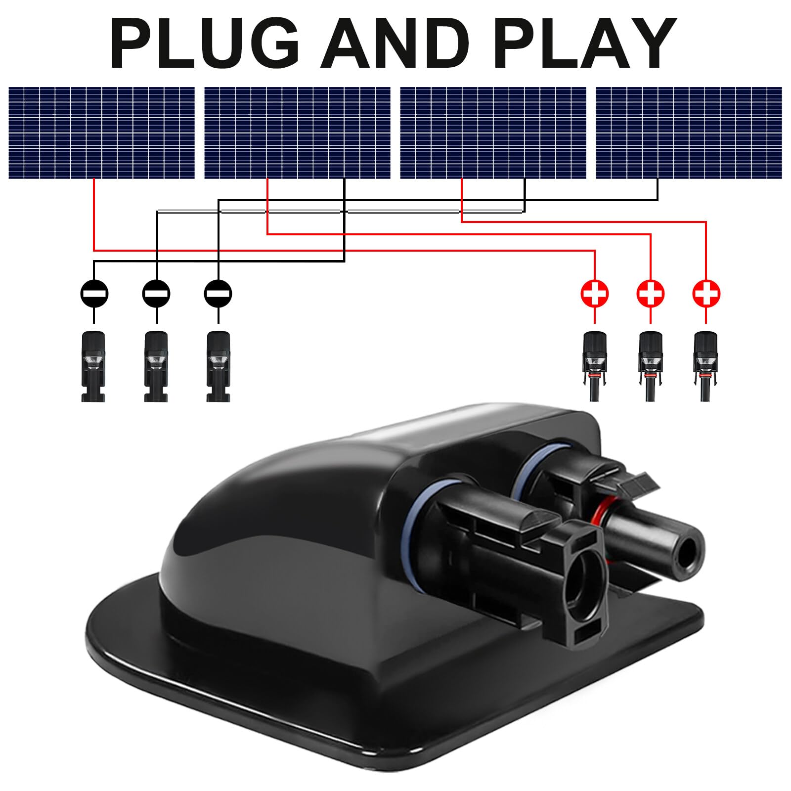 Passacavo Solare Impermeabile VooGenzek - Doppia Entrata Per Cavi 6-12mm, IP68, Per Camper, Barche, Pannelli Solari - Foto 5